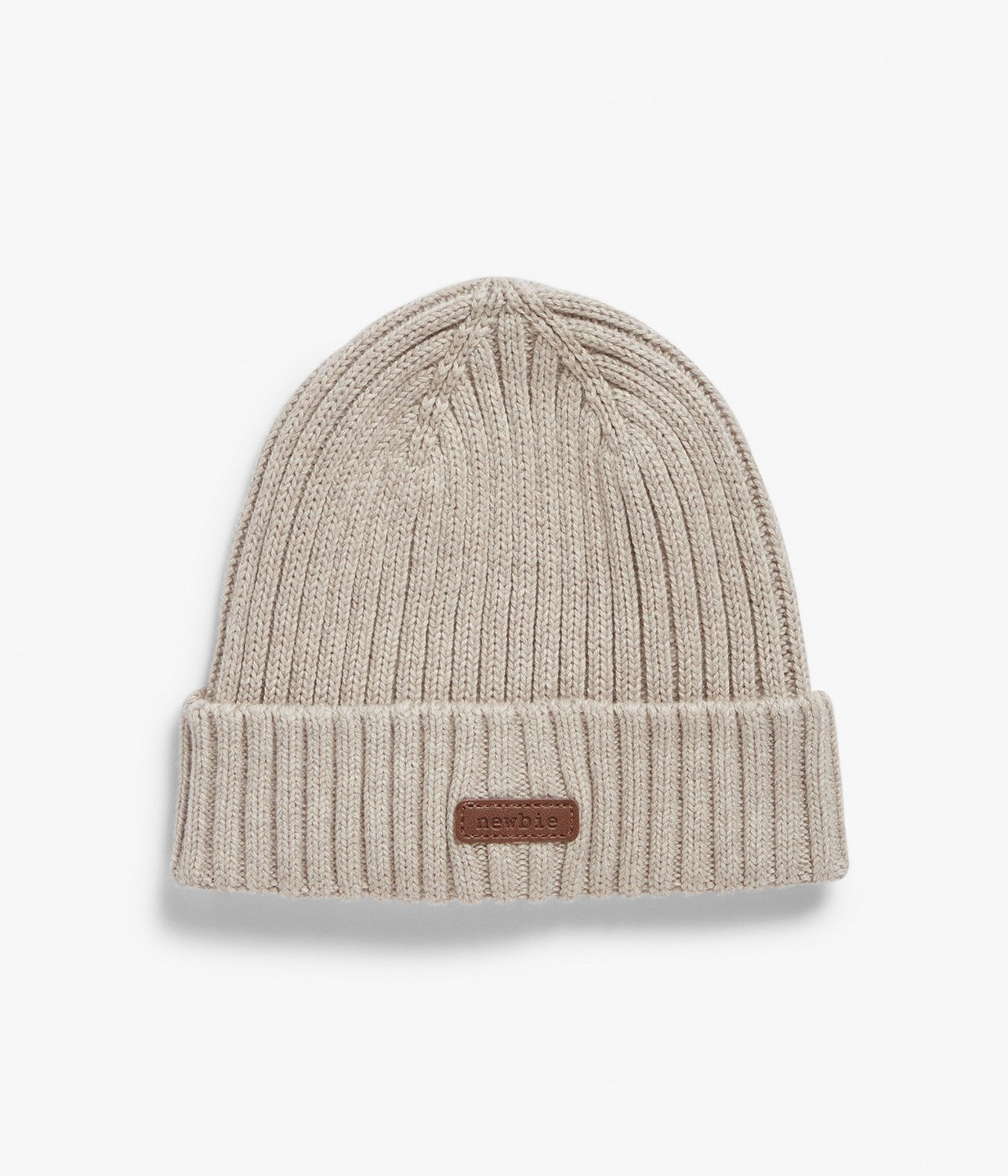 Baby & Kids beige ribbed beanie