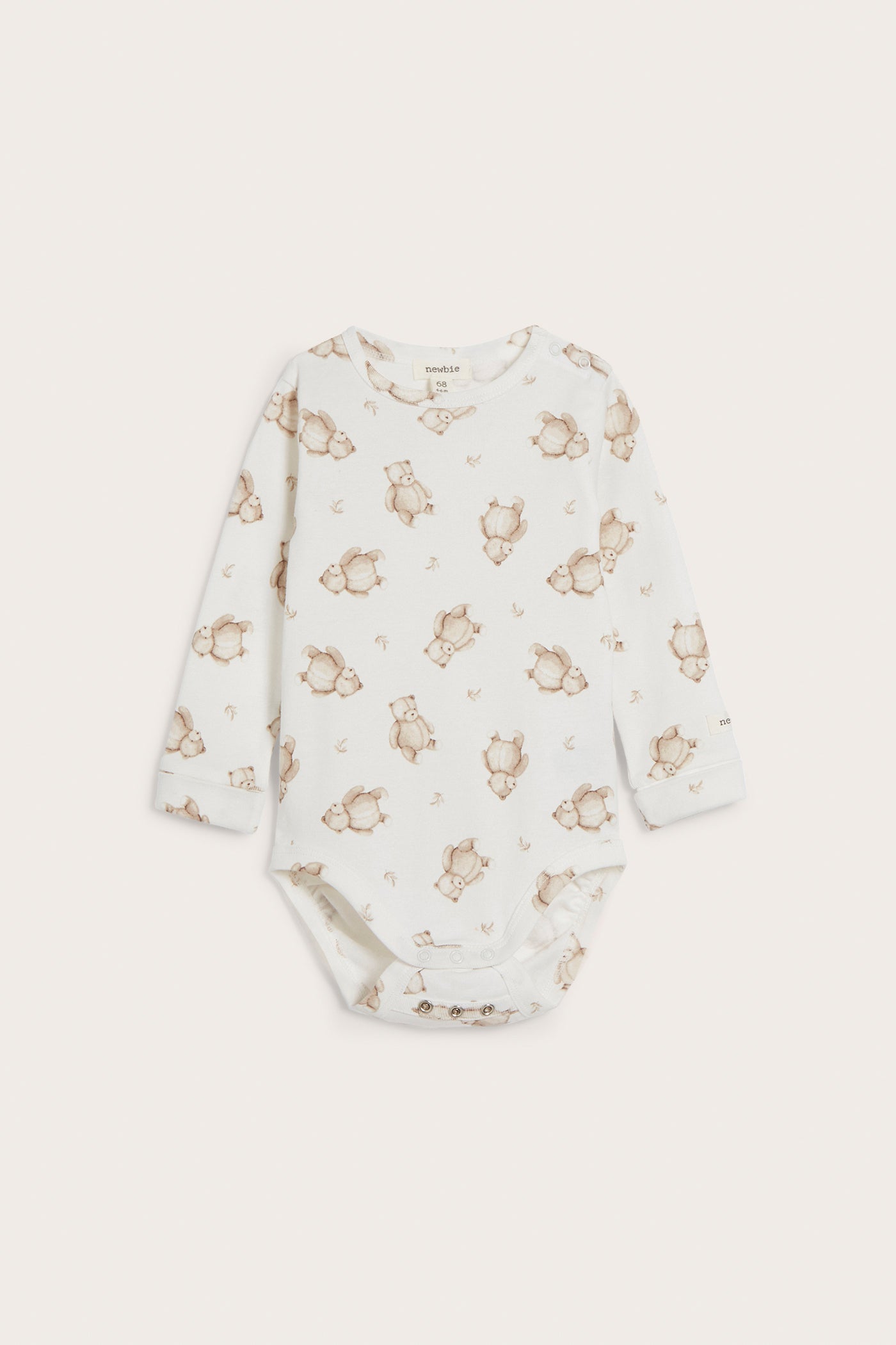Baby white teddy bodysuit