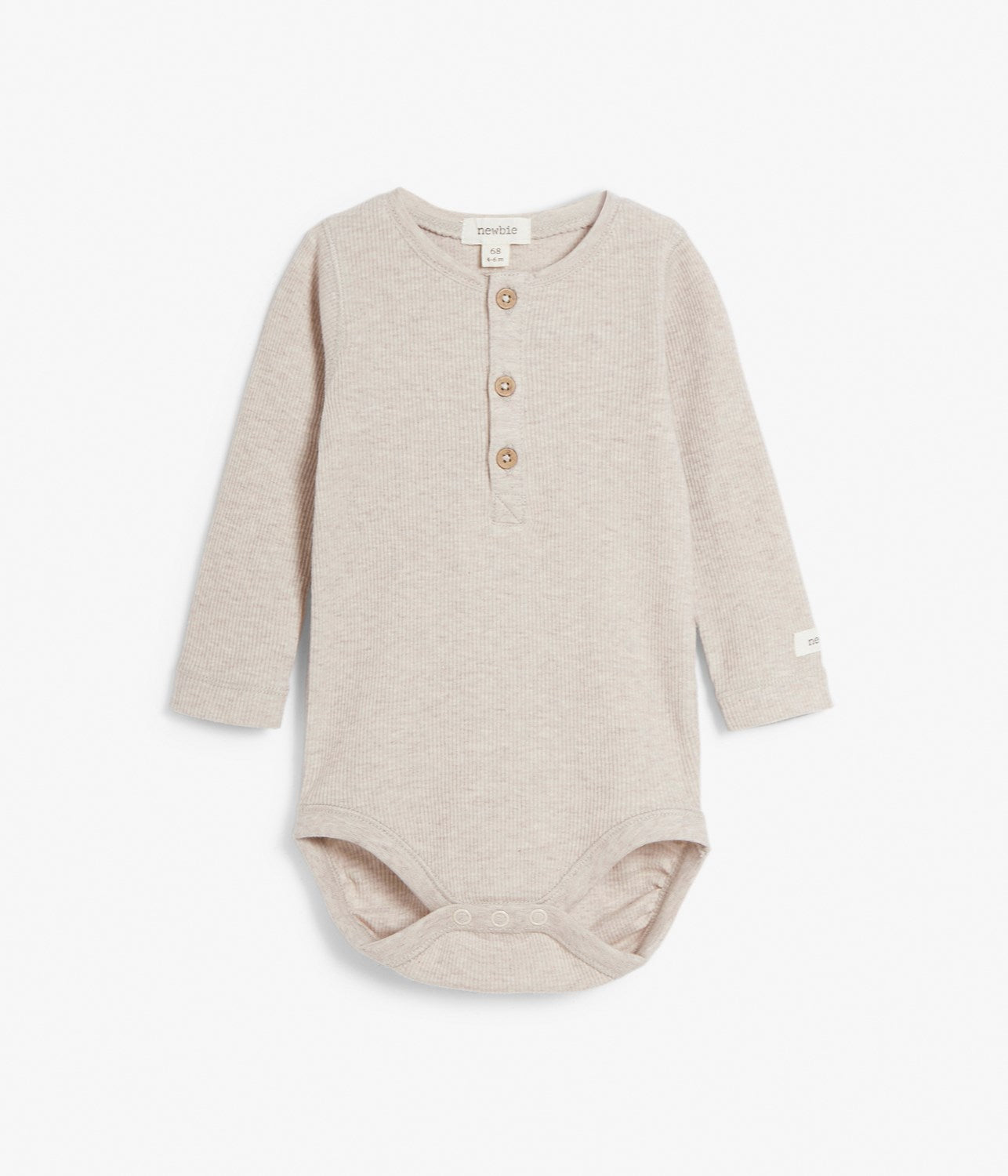 Baby beige ribbed bodysuit