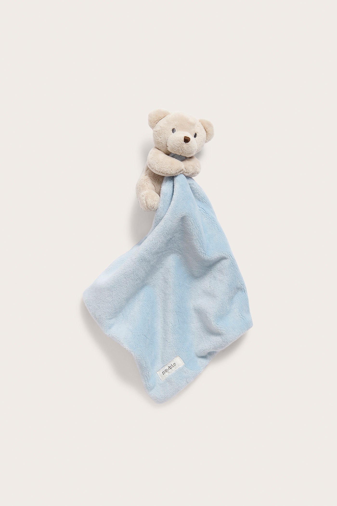 Baby blue teddy bear snuggle blanket