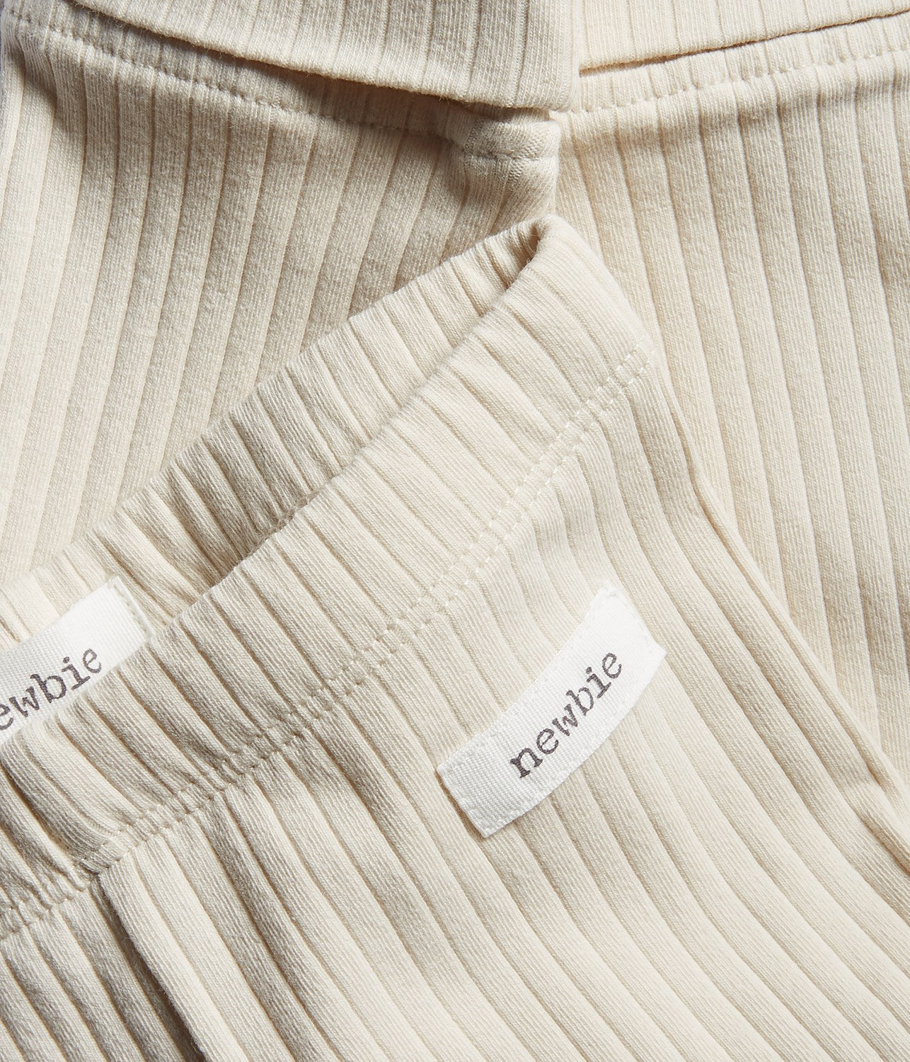Baby beige basic ribbed leggings
