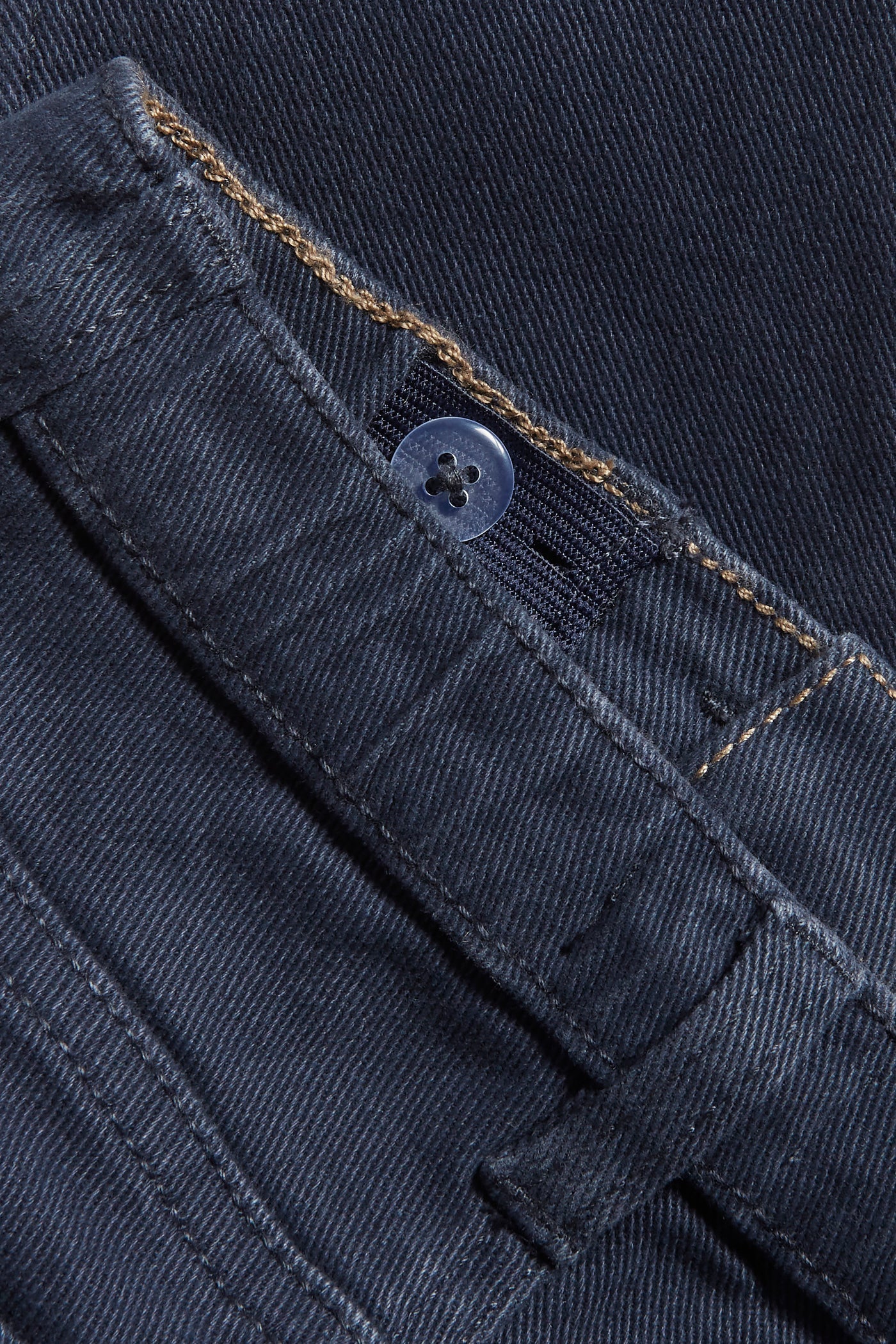 Kids blue woven twill trousers