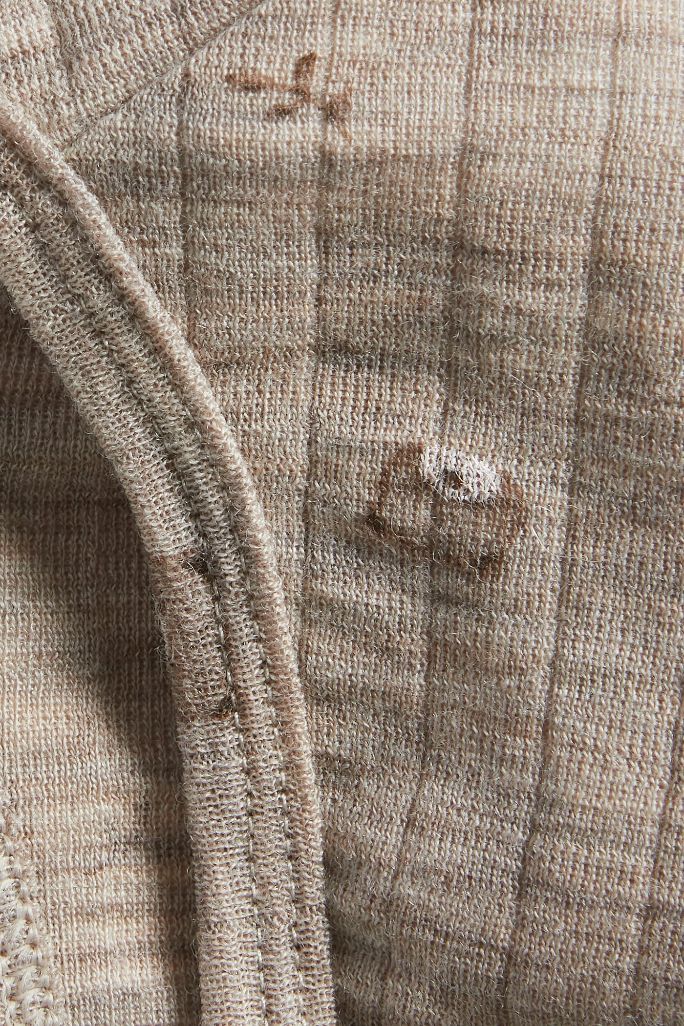 Baby beige teddy bear bonnet