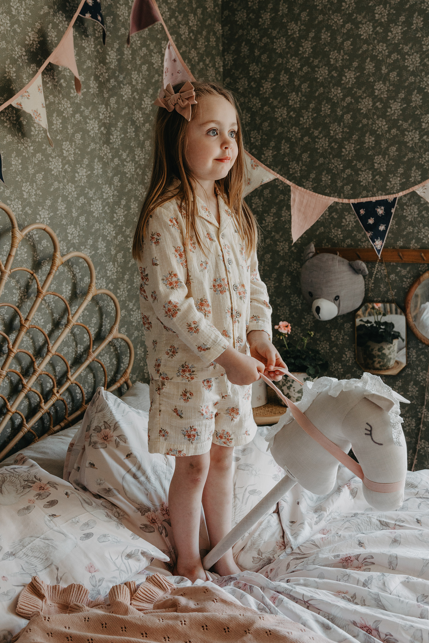 Baby & kids yellow floral pyjama set