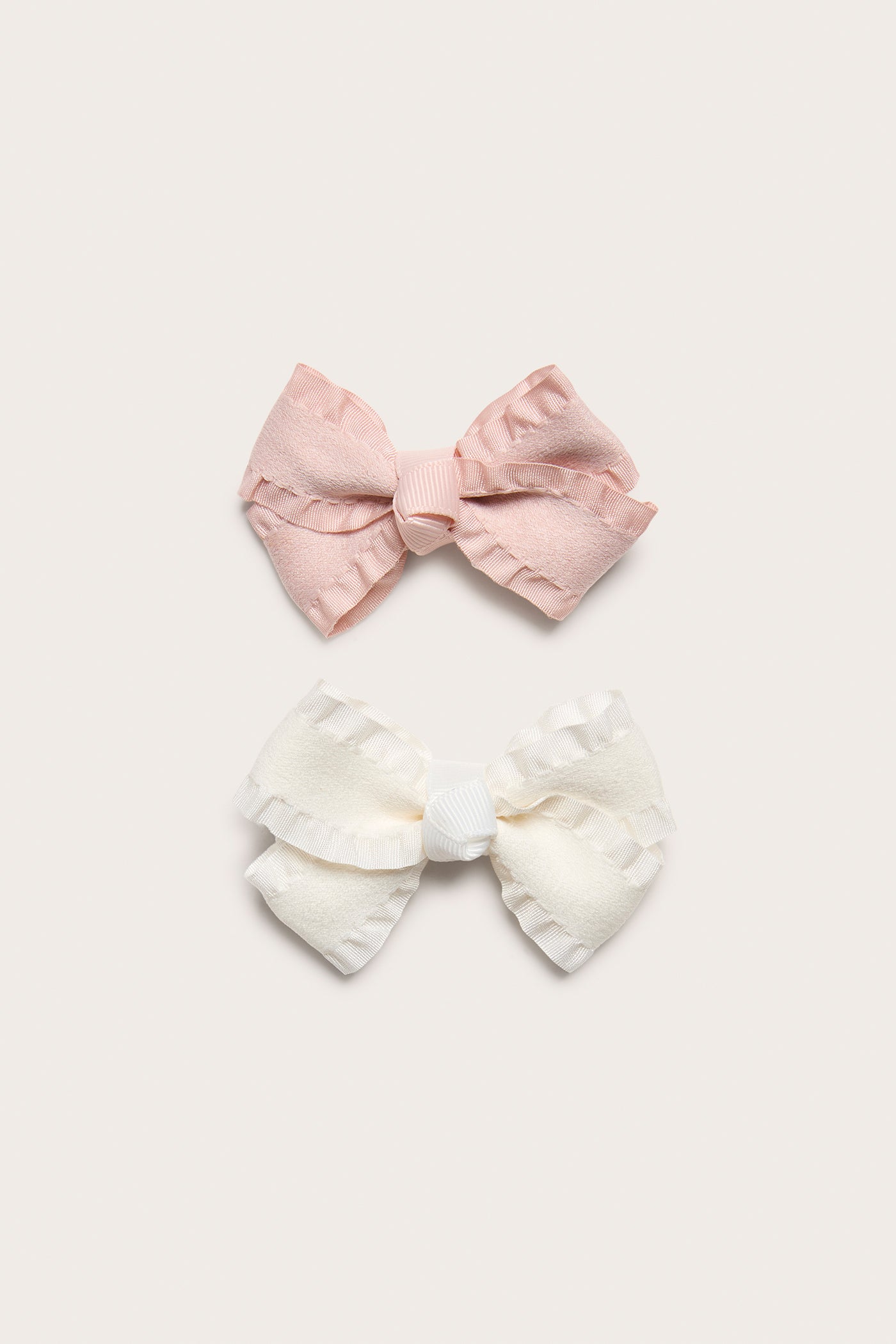 Kids' pink clip bows 2pk