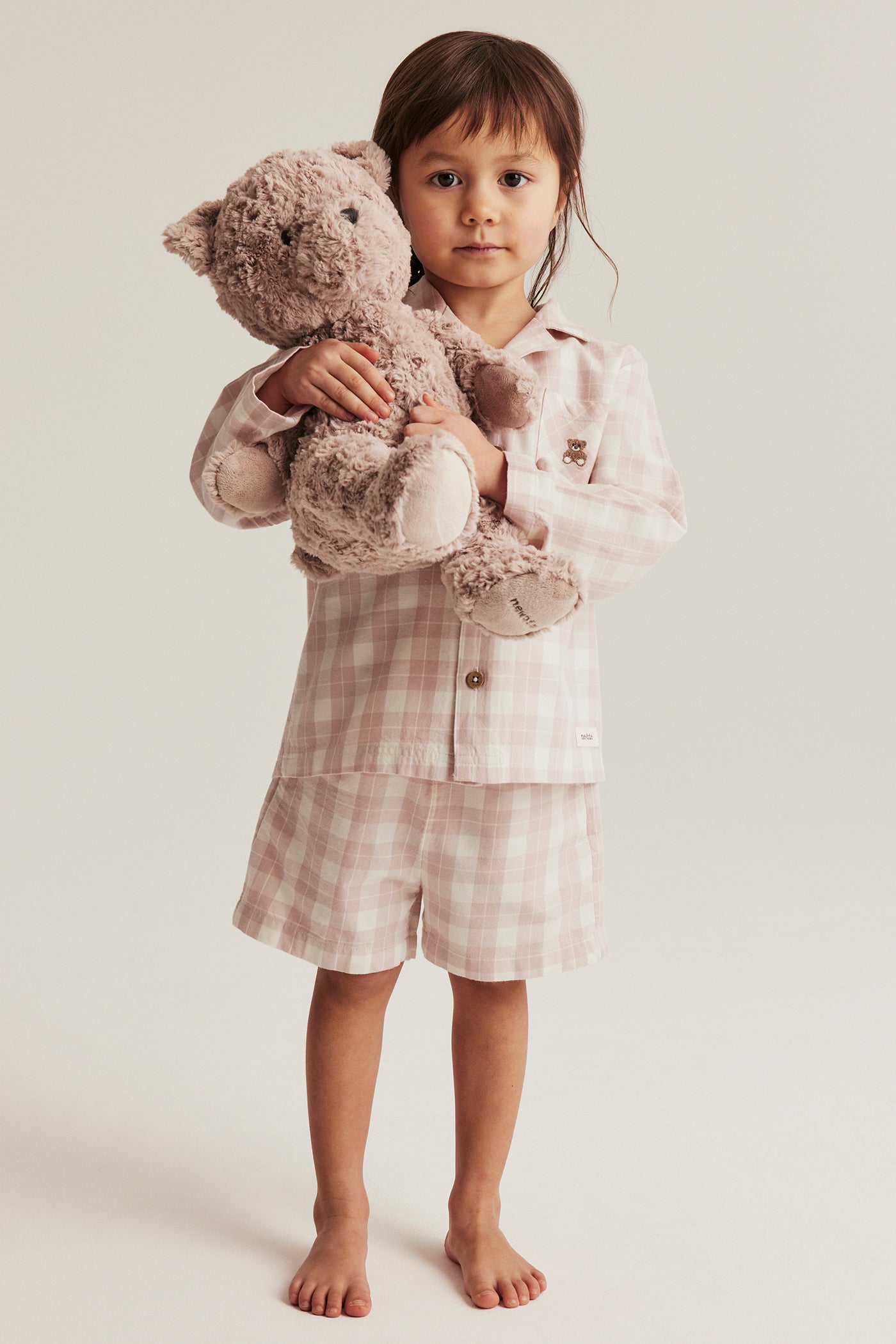 Baby & kids' pink checked pyjamas