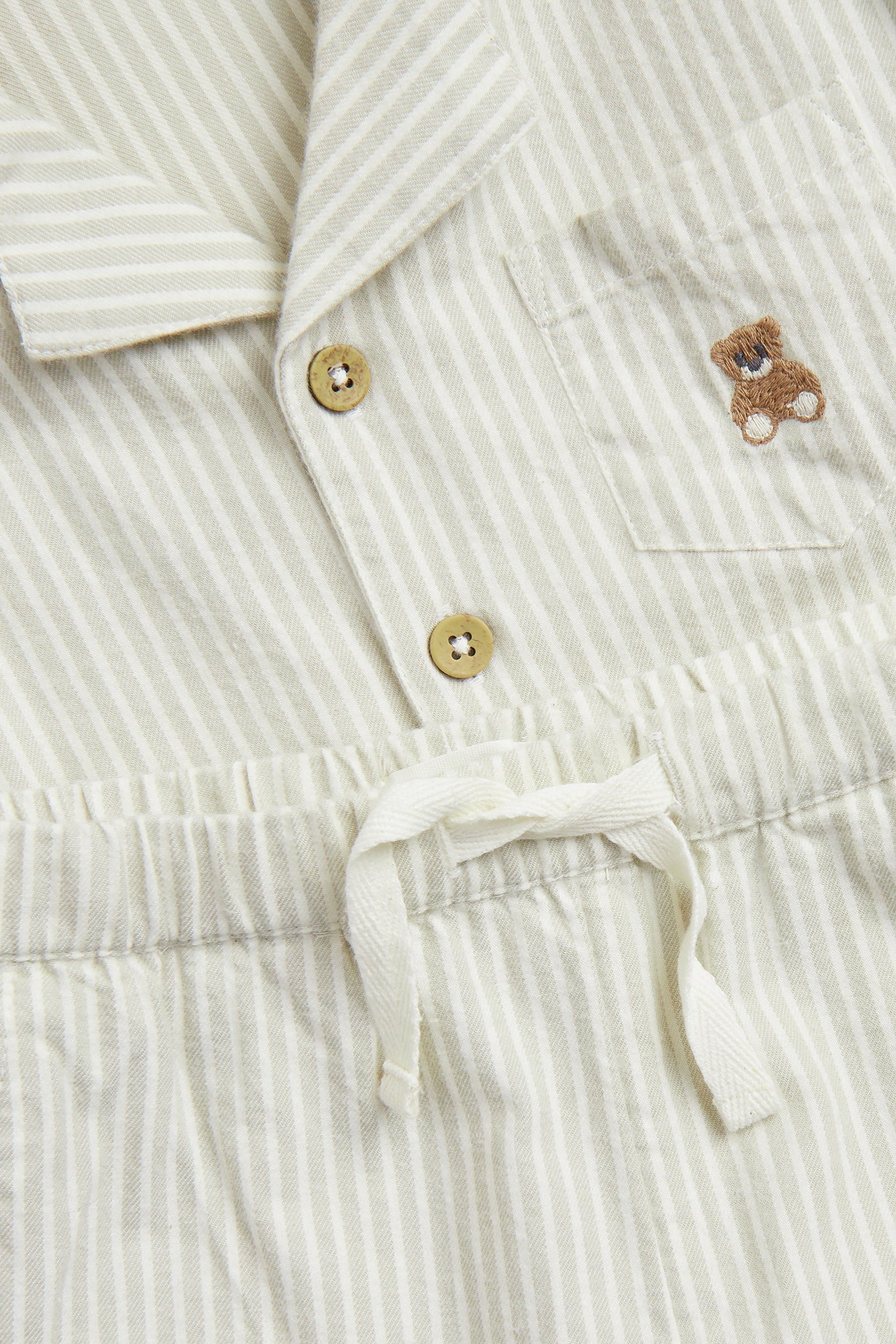 Baby & kids' green striped pyjamas