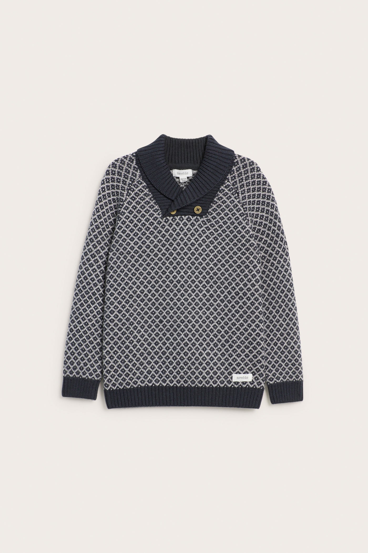 Kids´ blue knitted wool jumper