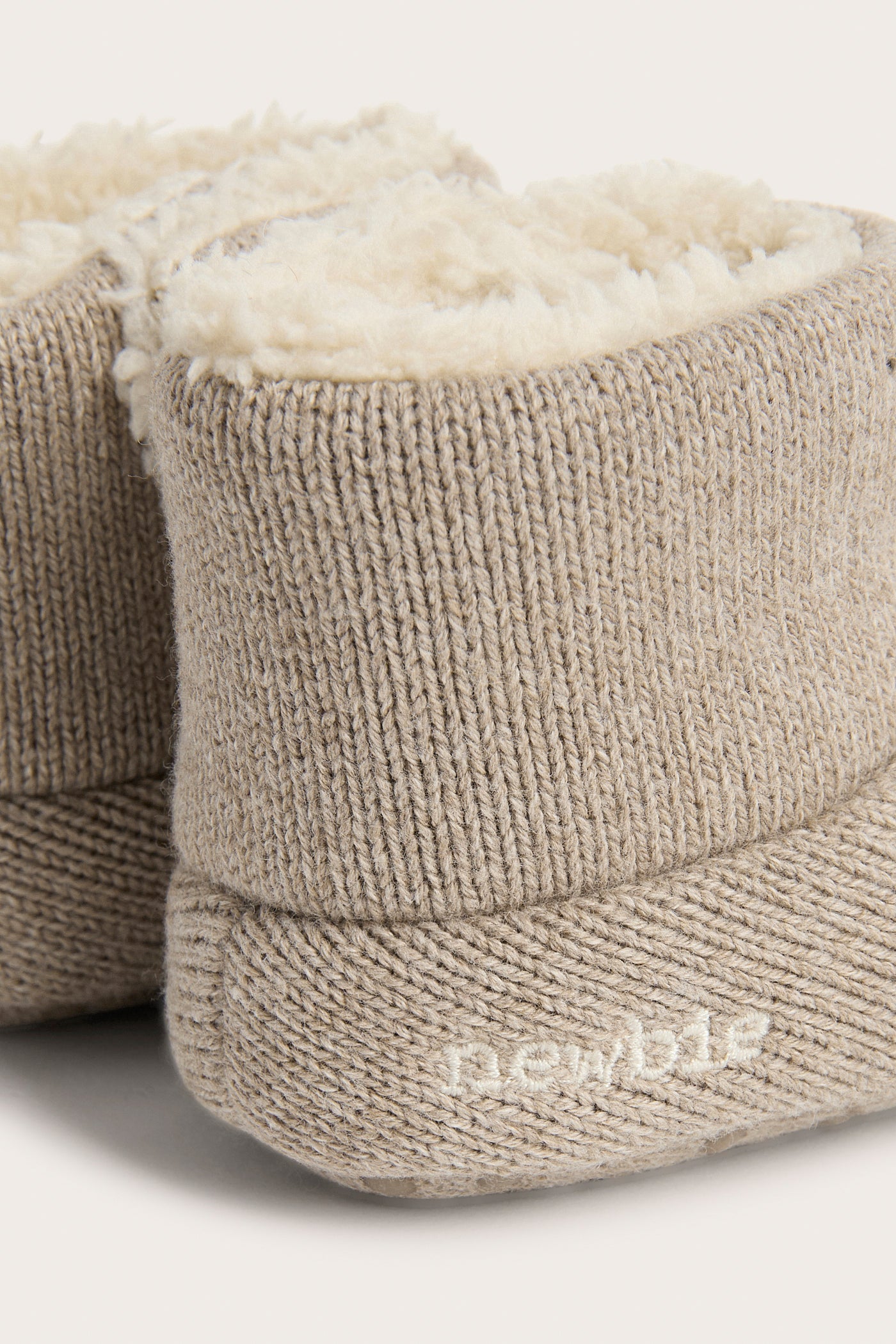 Baby brown booties with bears