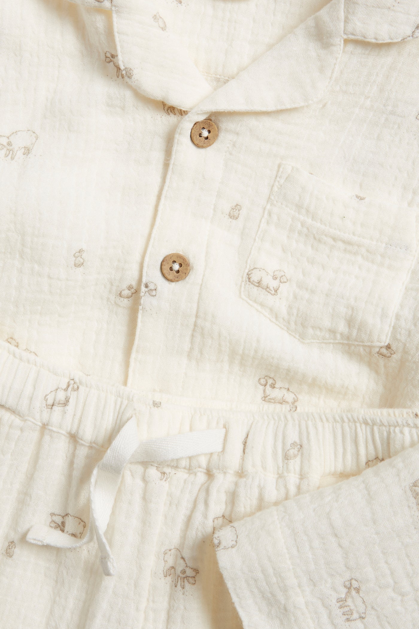 Baby & kids' white lamb pyjamas