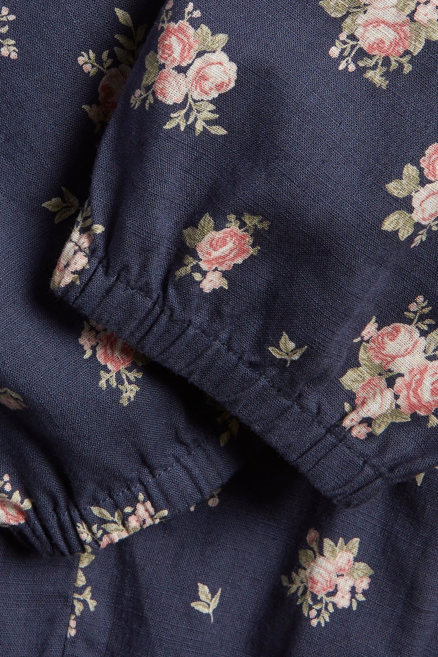 Baby blue floral trousers