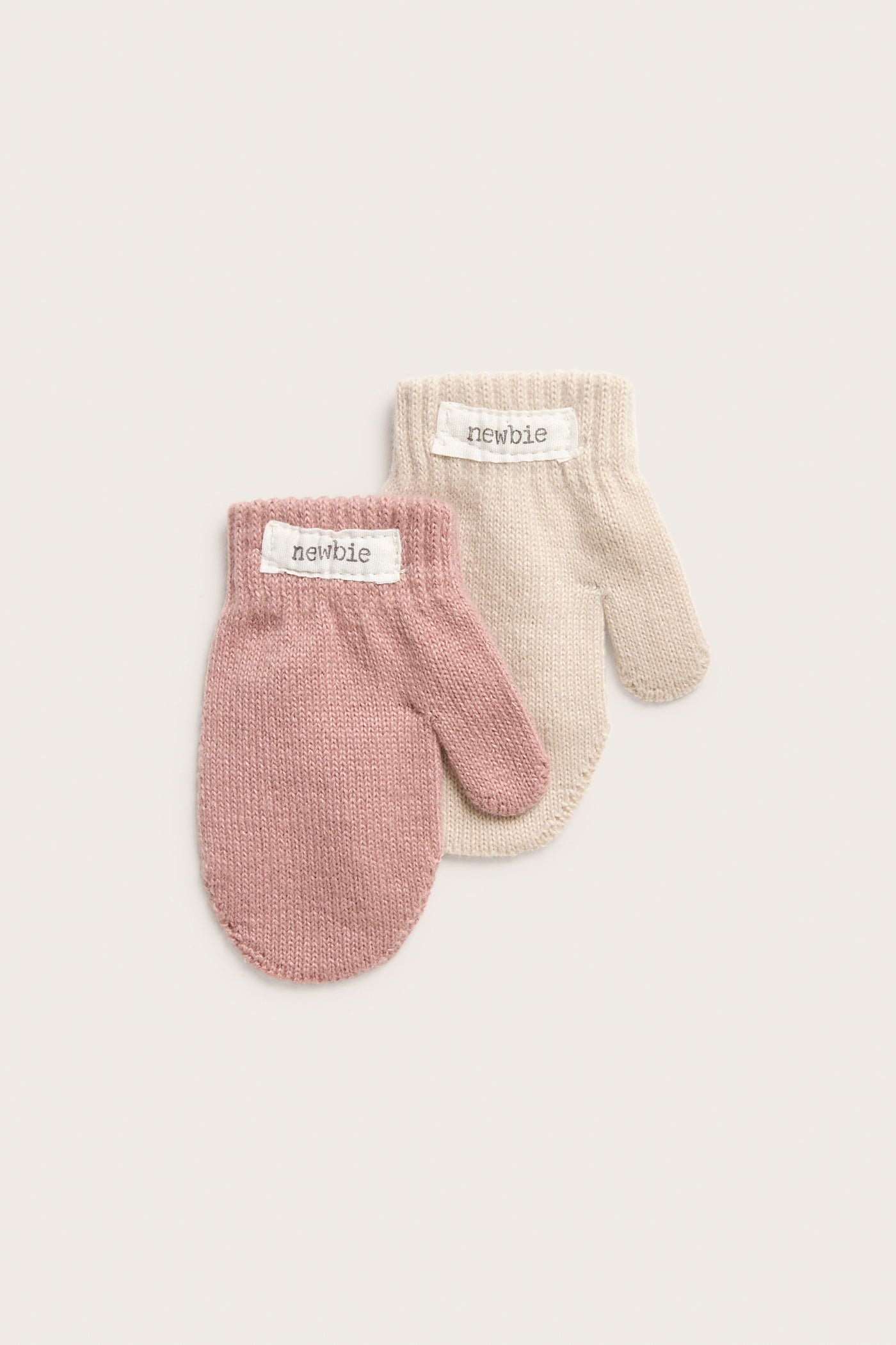 Baby pink mittens 2-pack