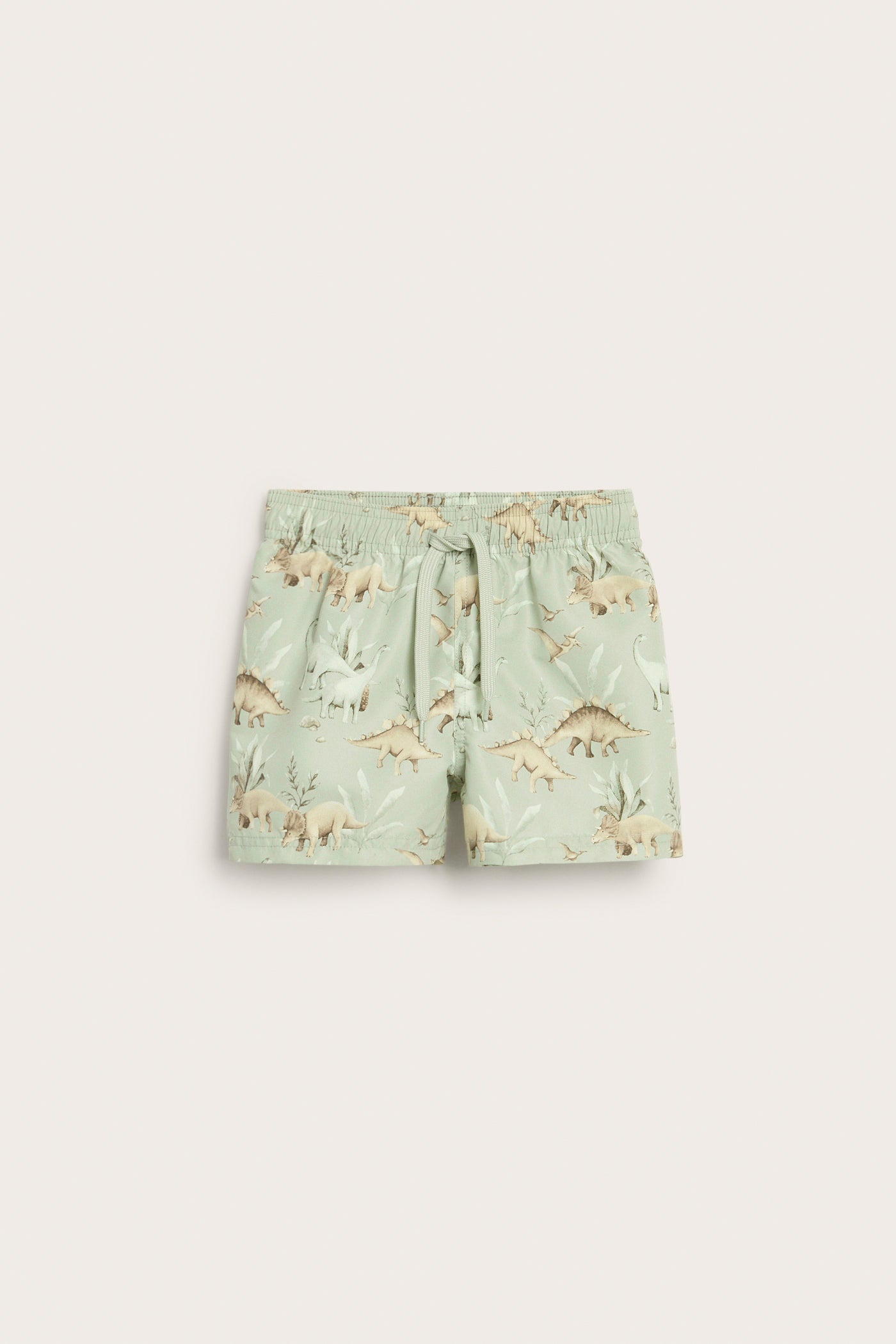 Baby & kids green swimming trunks with dinosaurs