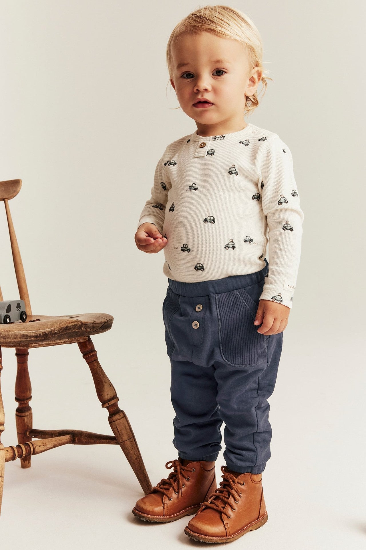 Baby navy blue jogging trousers