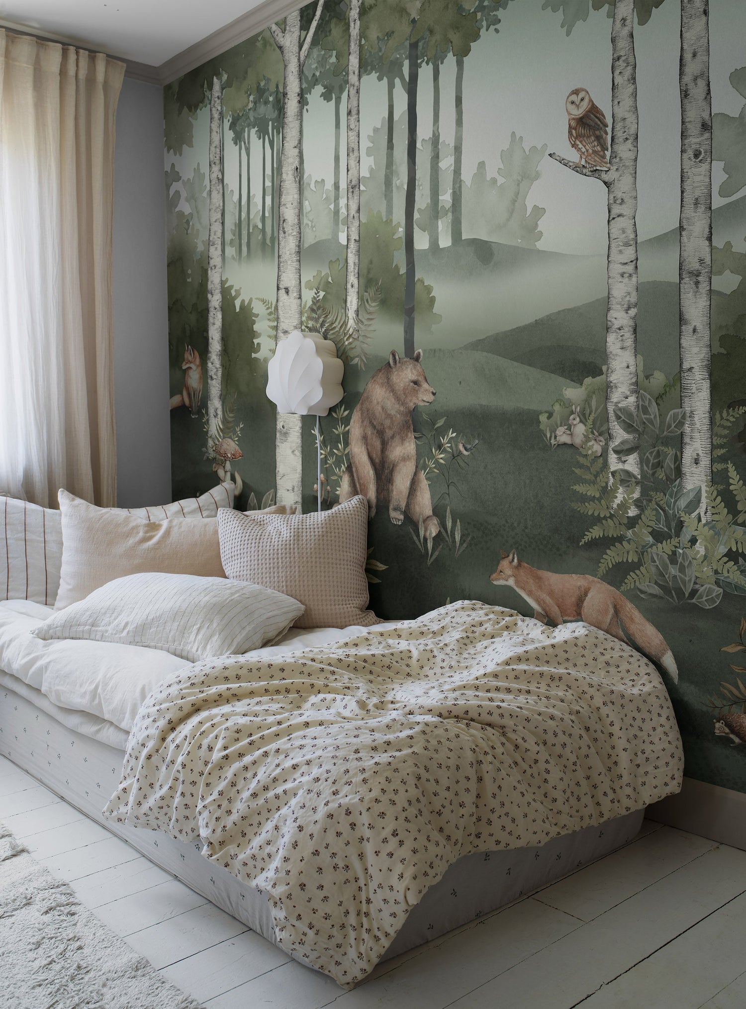 Wild Forest Mural wallpaper