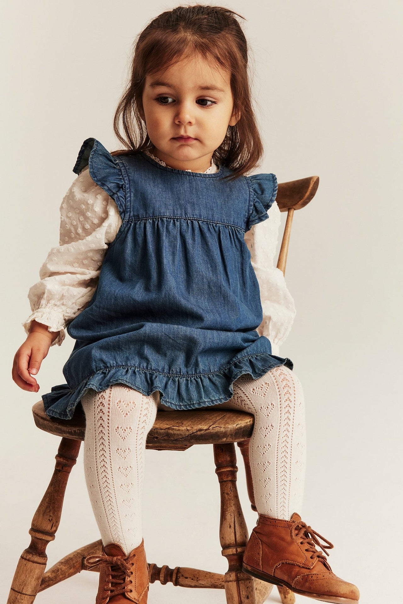 Baby blue denim dress
