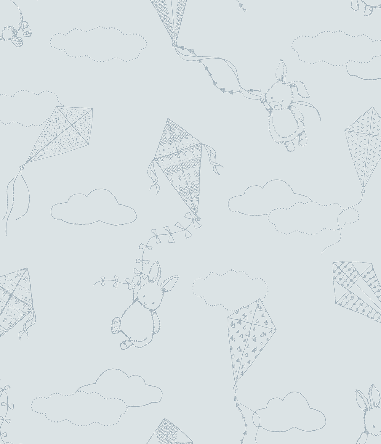Up & Away blue wallpaper