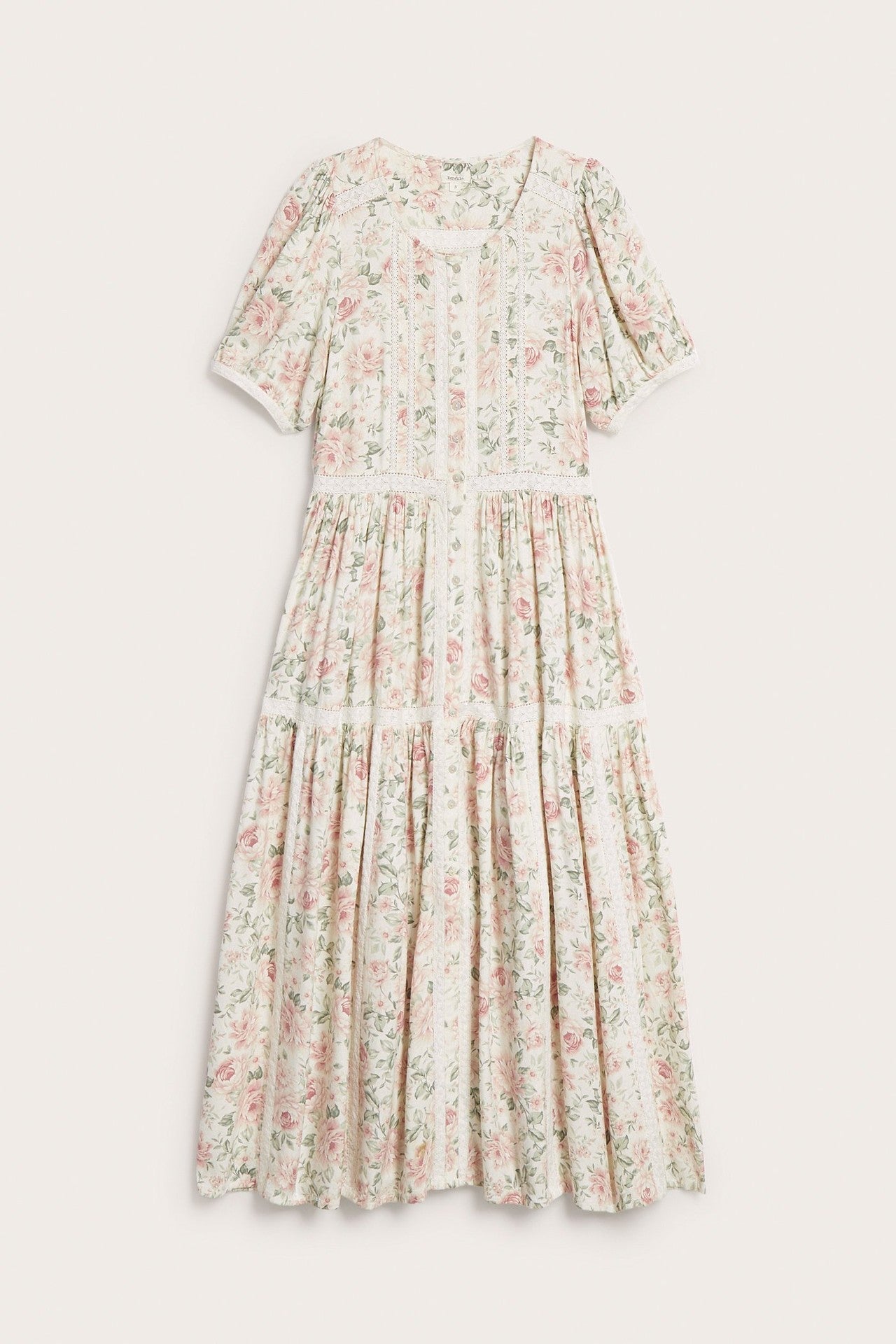 Women's off-white floral dress