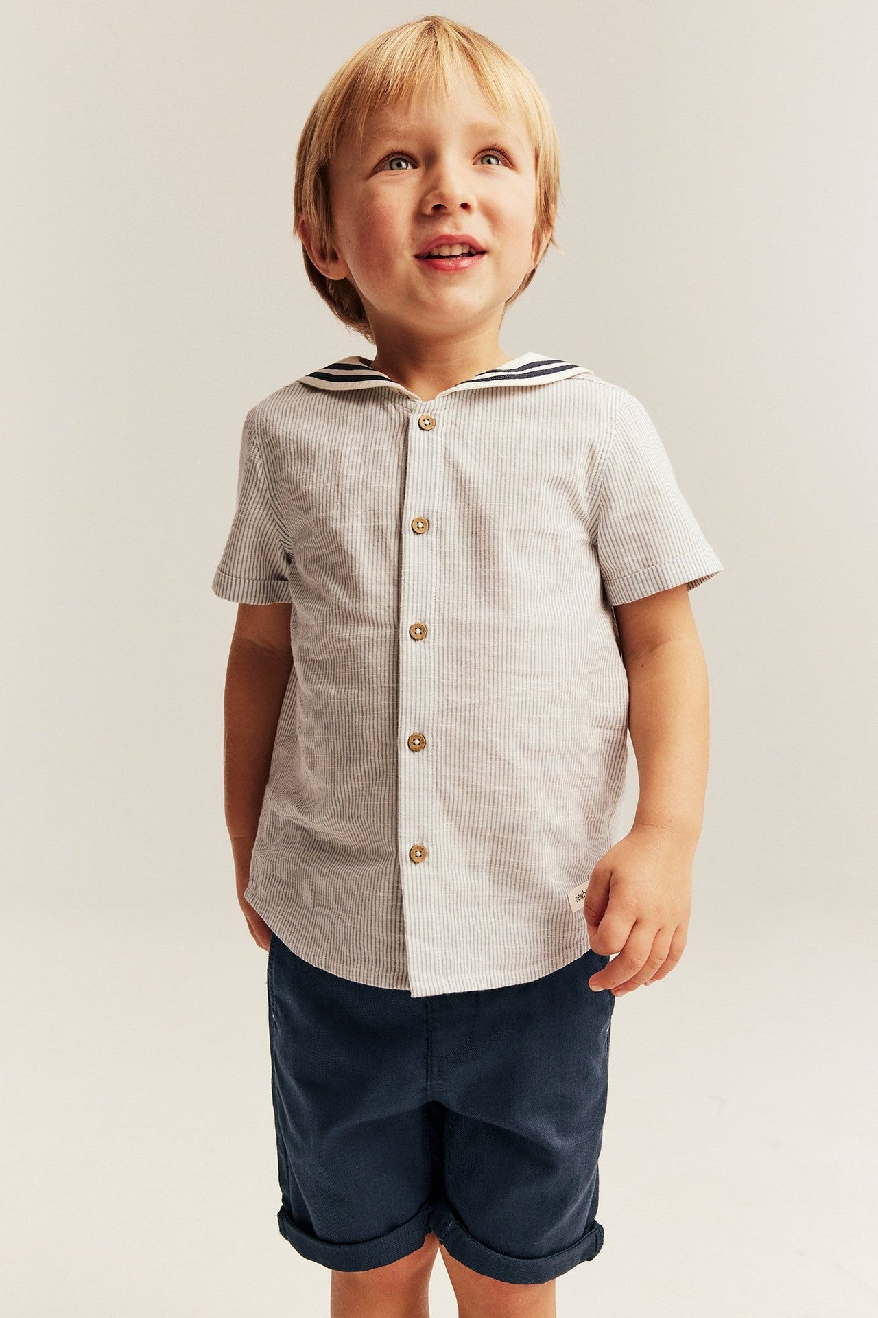 Kids blue shorts with pockets