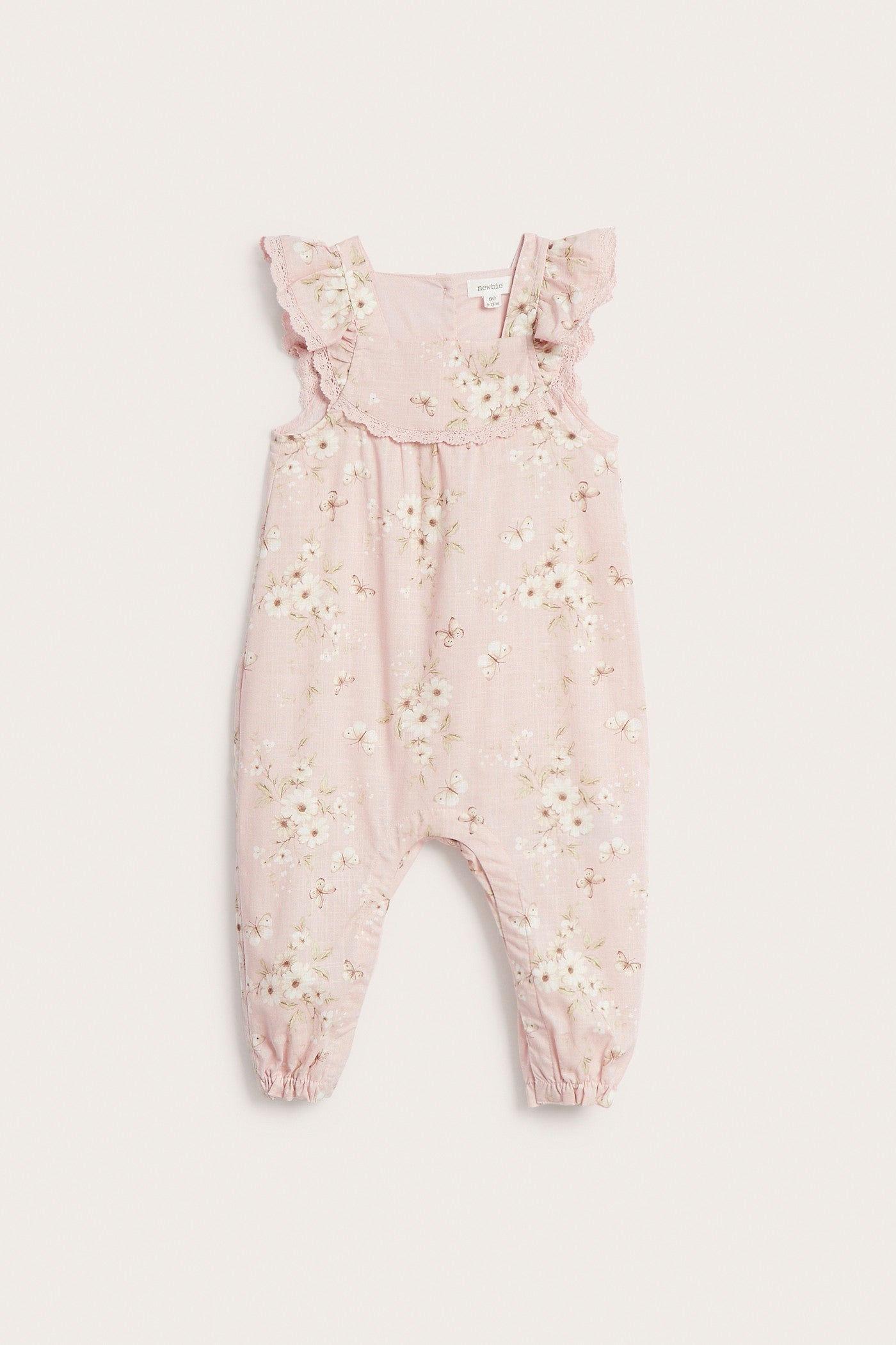 Baby butterfly floral jumpsuit