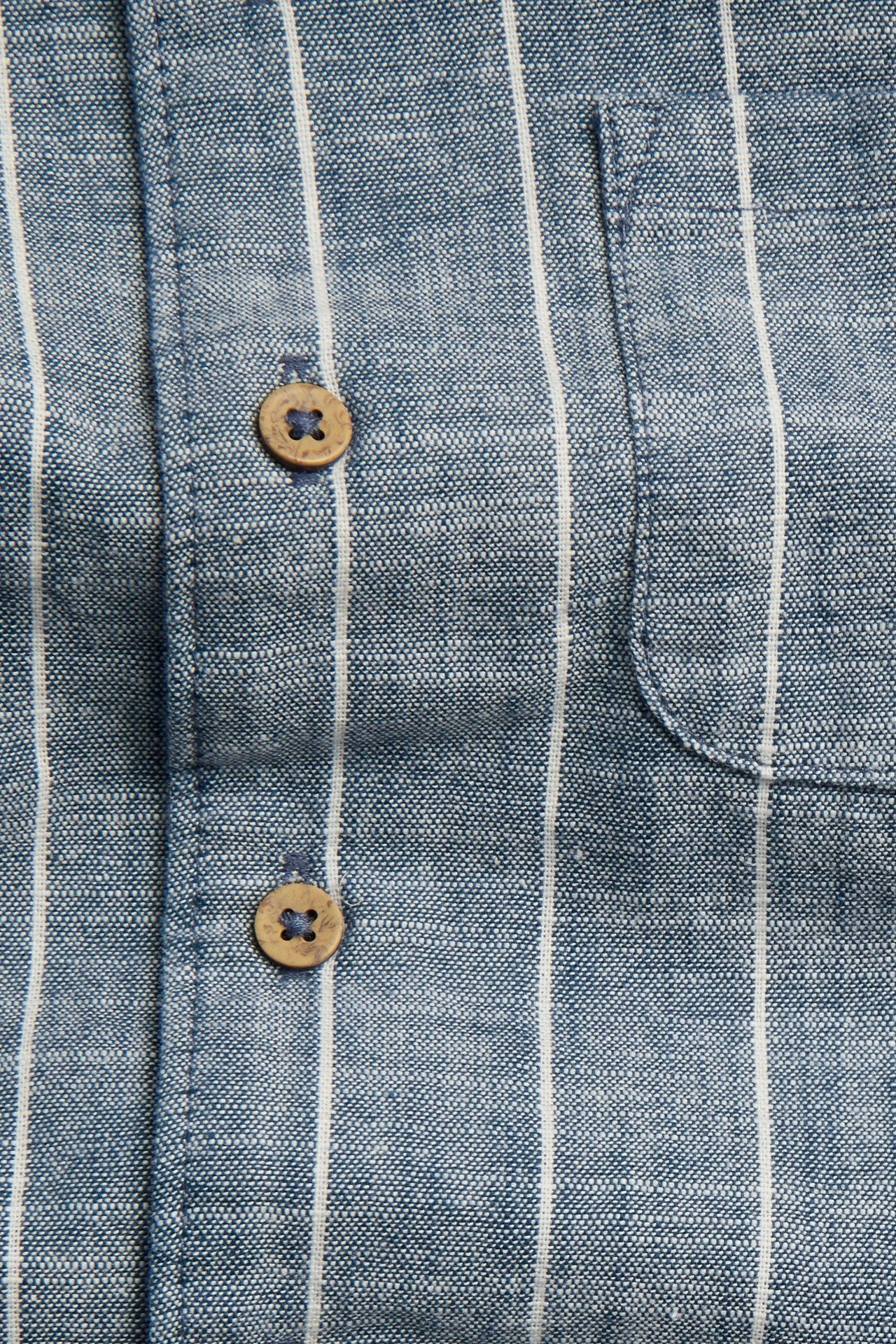 Kids blue striped woven shirt