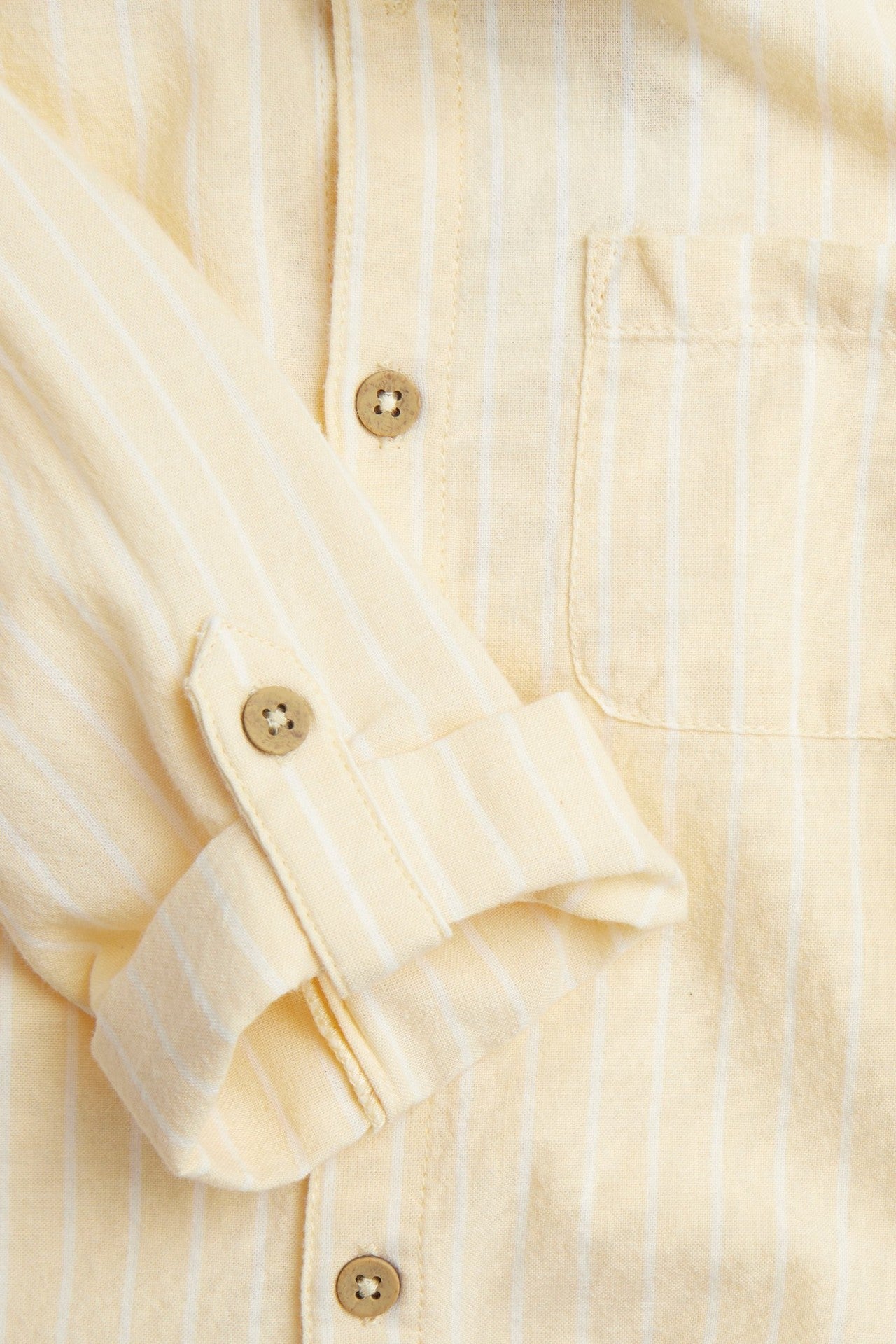 Kids yellow woven shirt with collar