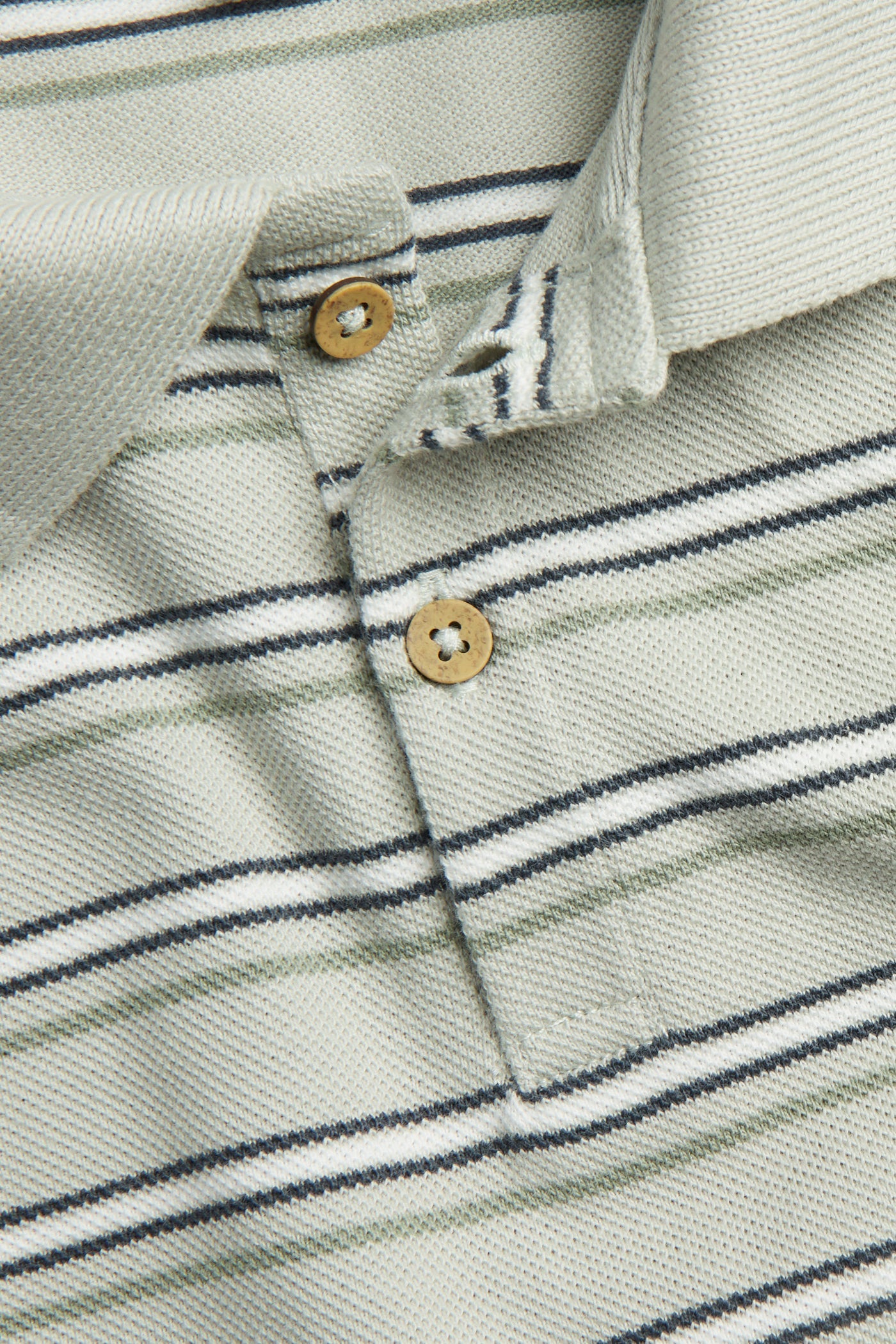 Baby & kids green striped polo shirt