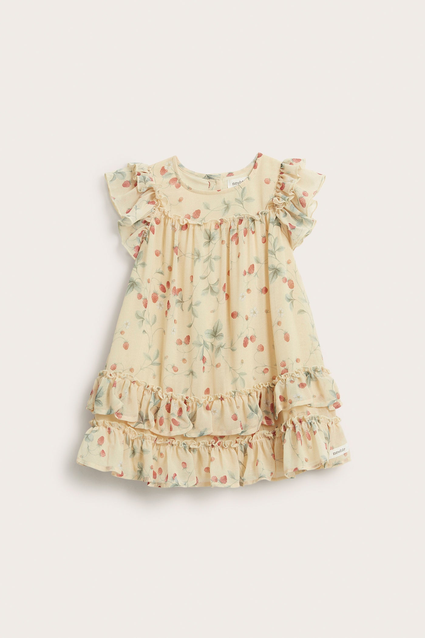 Baby wild strawberry chiffon dress