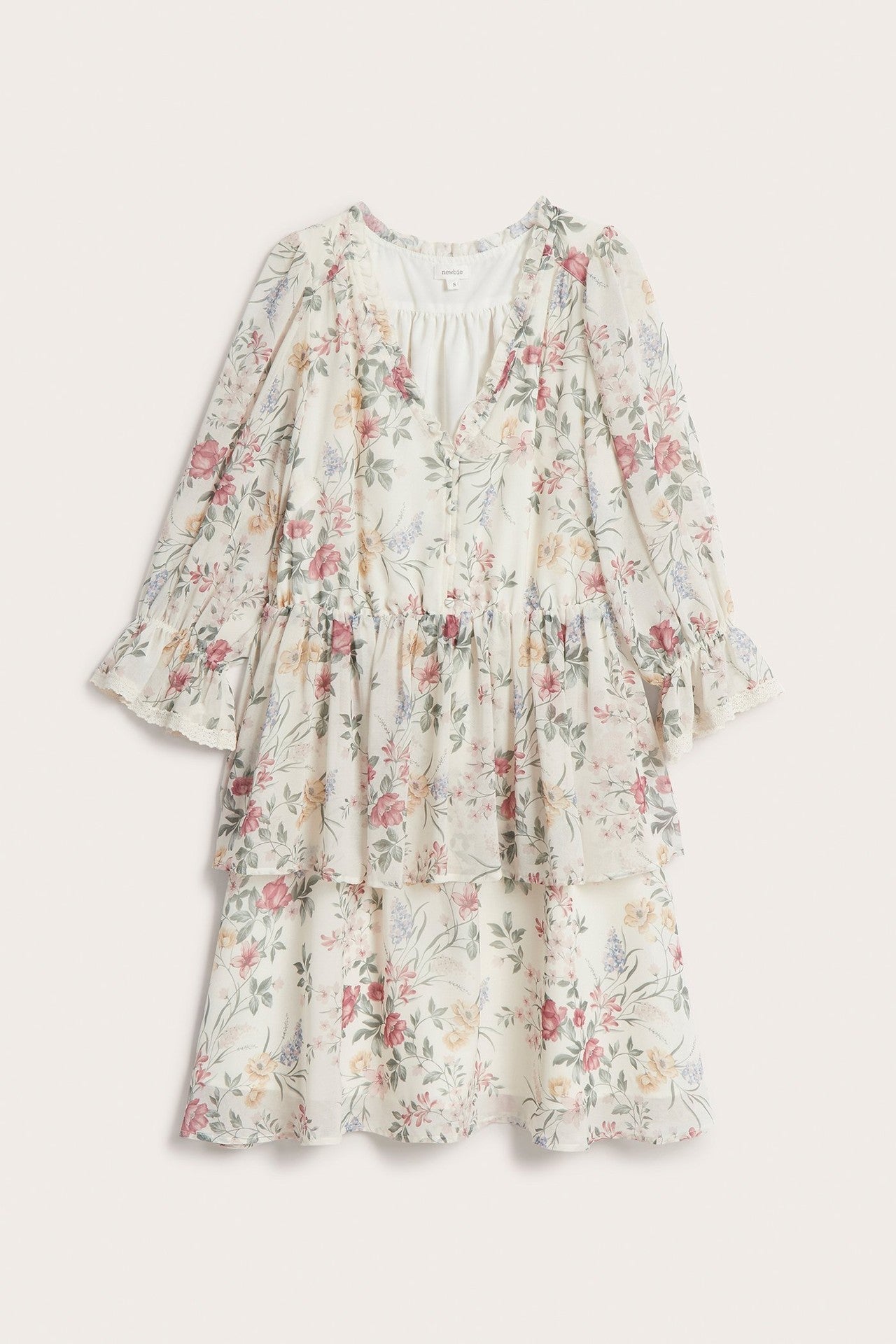 Women's floral chiffon dress