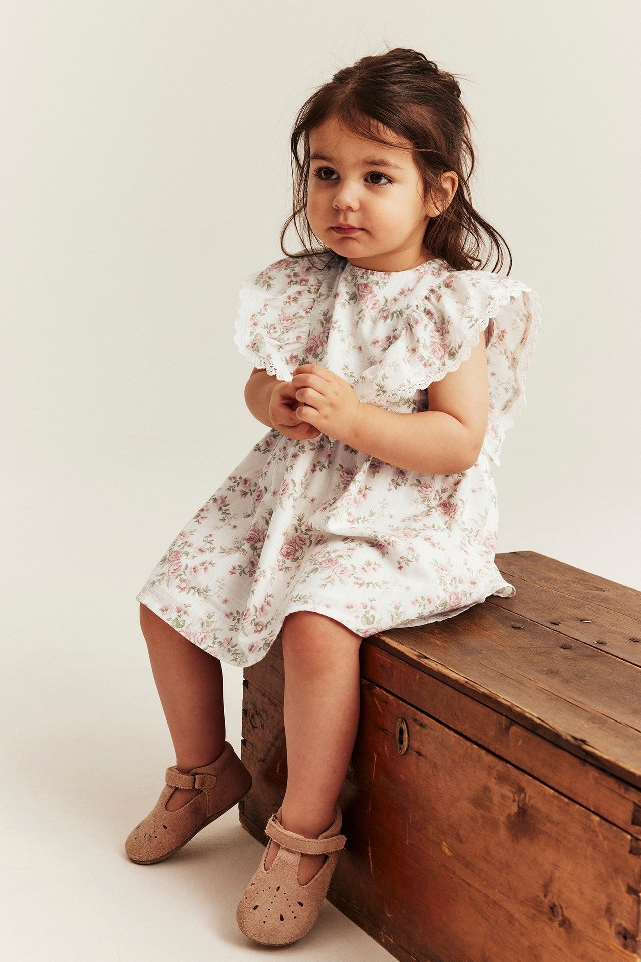 Baby floral frilled dress