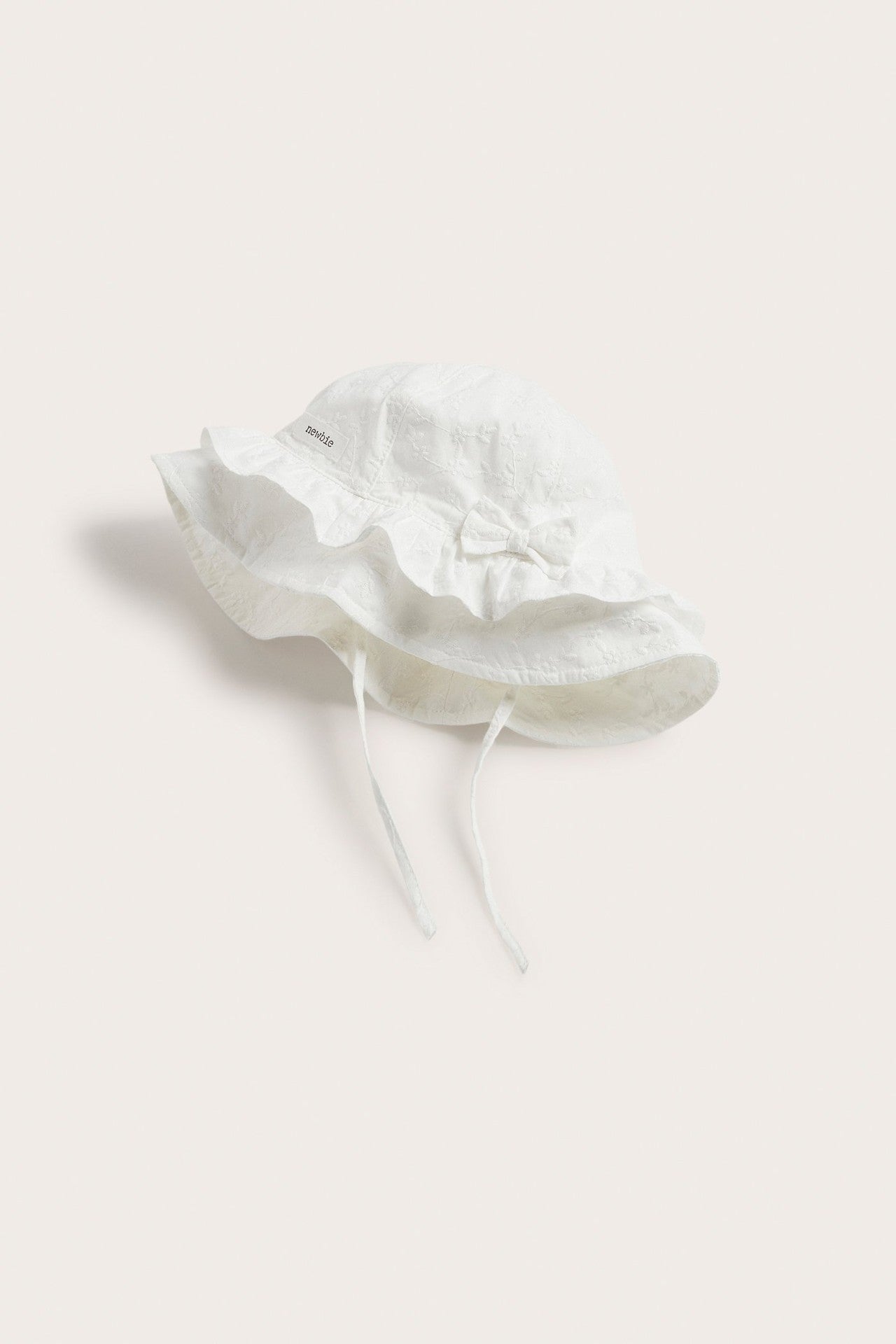 Baby & kids white embroidered sun hat