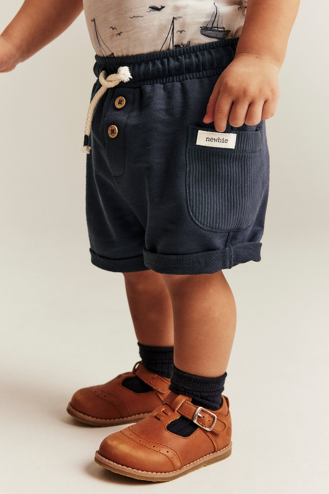 Baby blue tricot shorts
