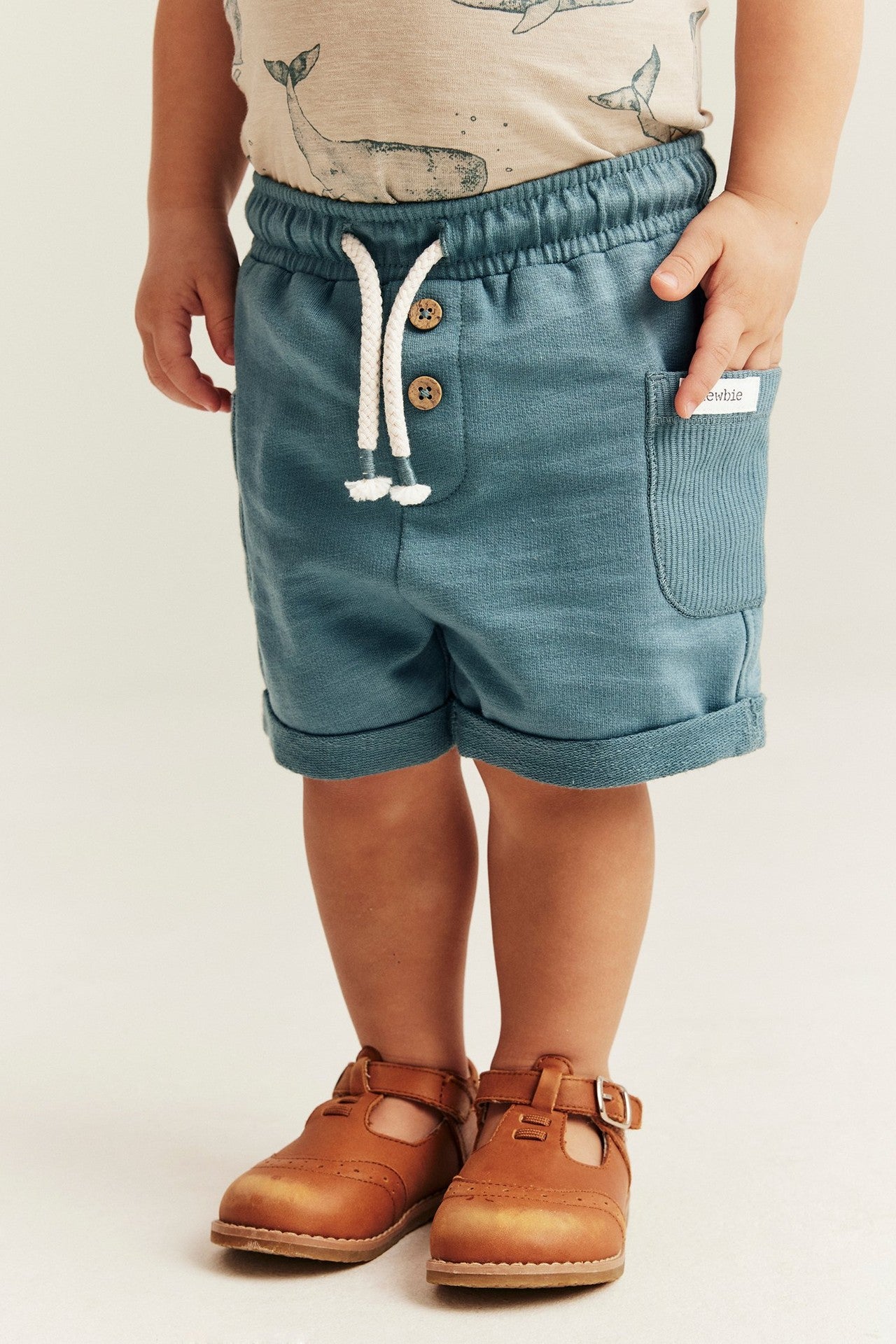 Baby blue tricot shorts