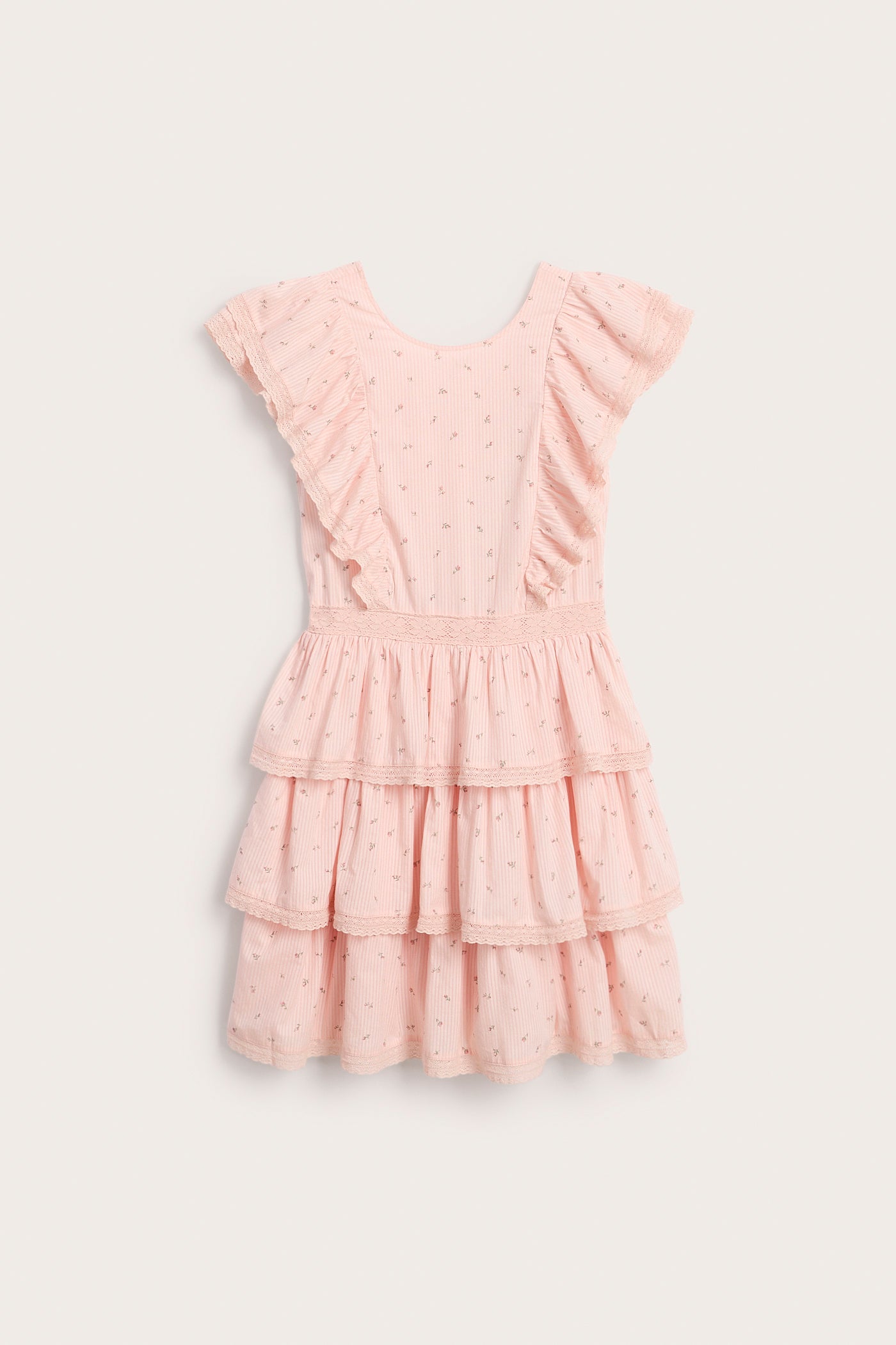 Women’s pink ditsy floral dress