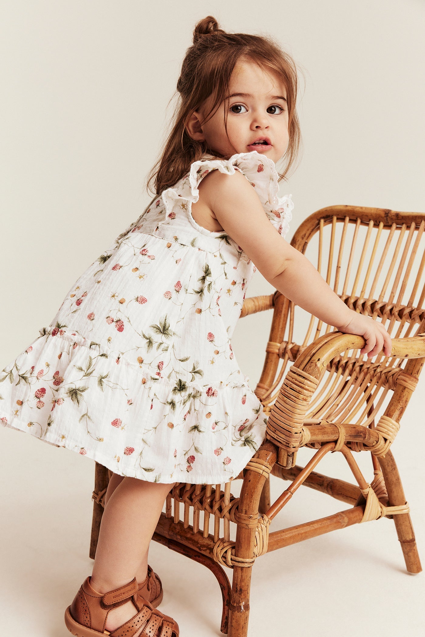 Baby wild strawberry print dress