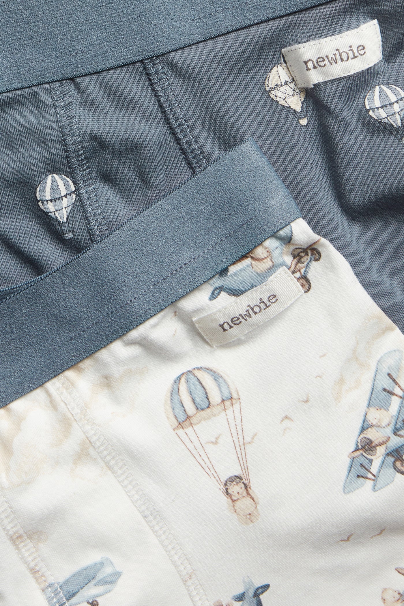 Baby & kids’ blue aeroplane boxer shorts, 2-pack