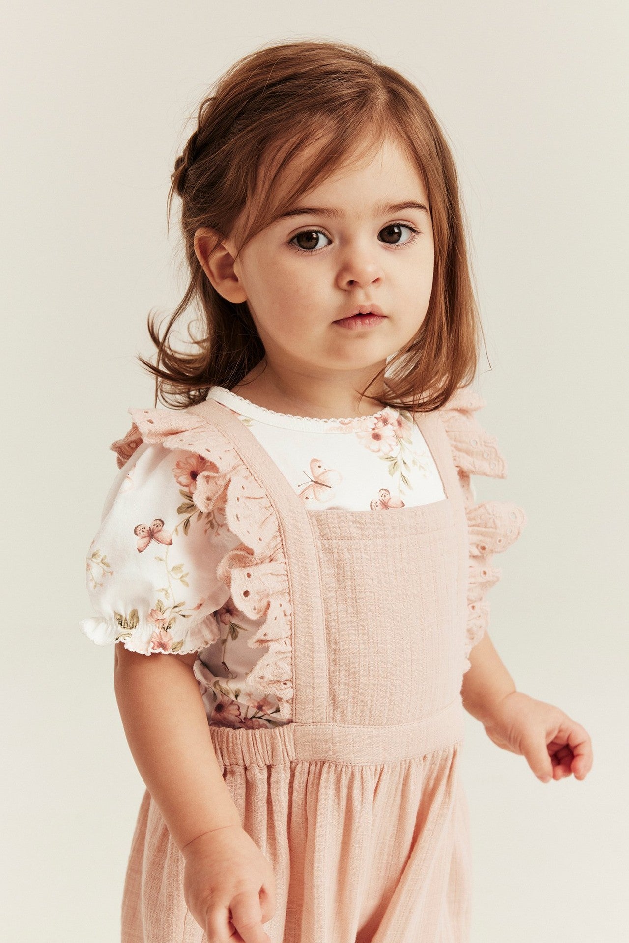 Baby butterfly floral bodysuit