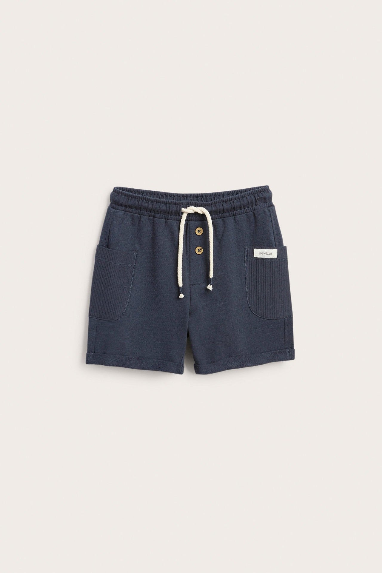 Baby & Kids blue slub jersey shorts