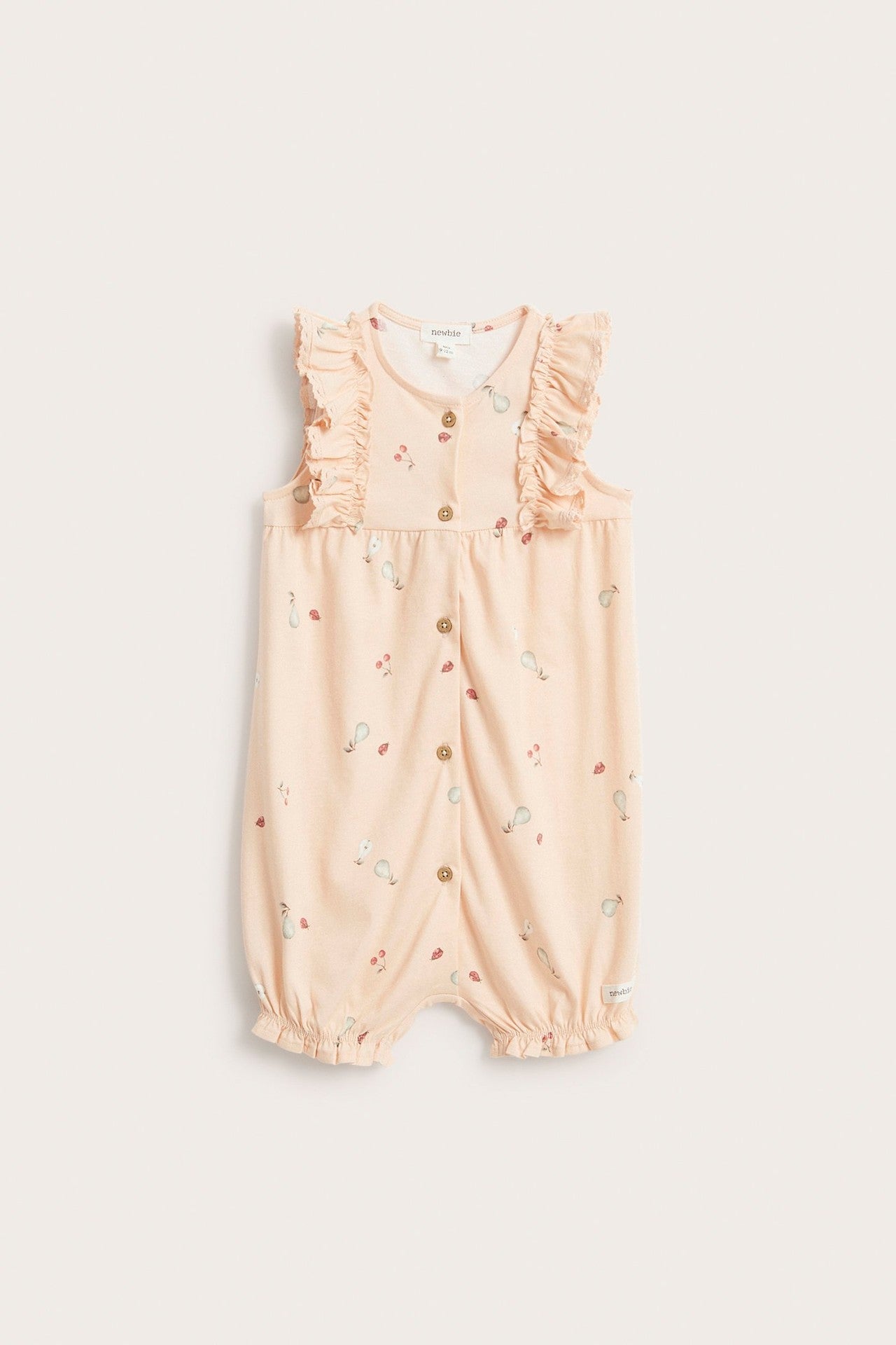 Baby patterned sleeveless romper