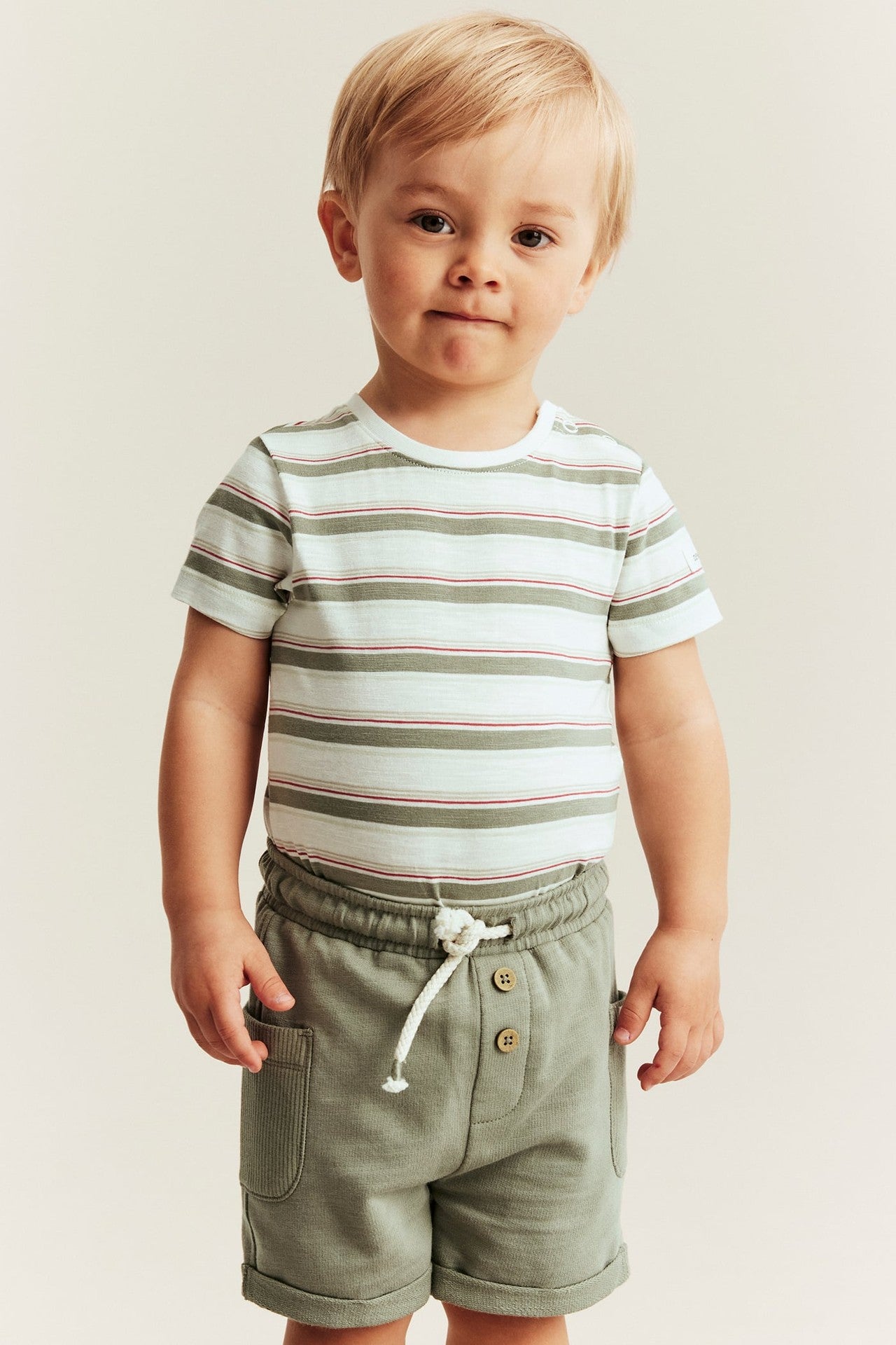 Baby striped slub tricot bodysuit