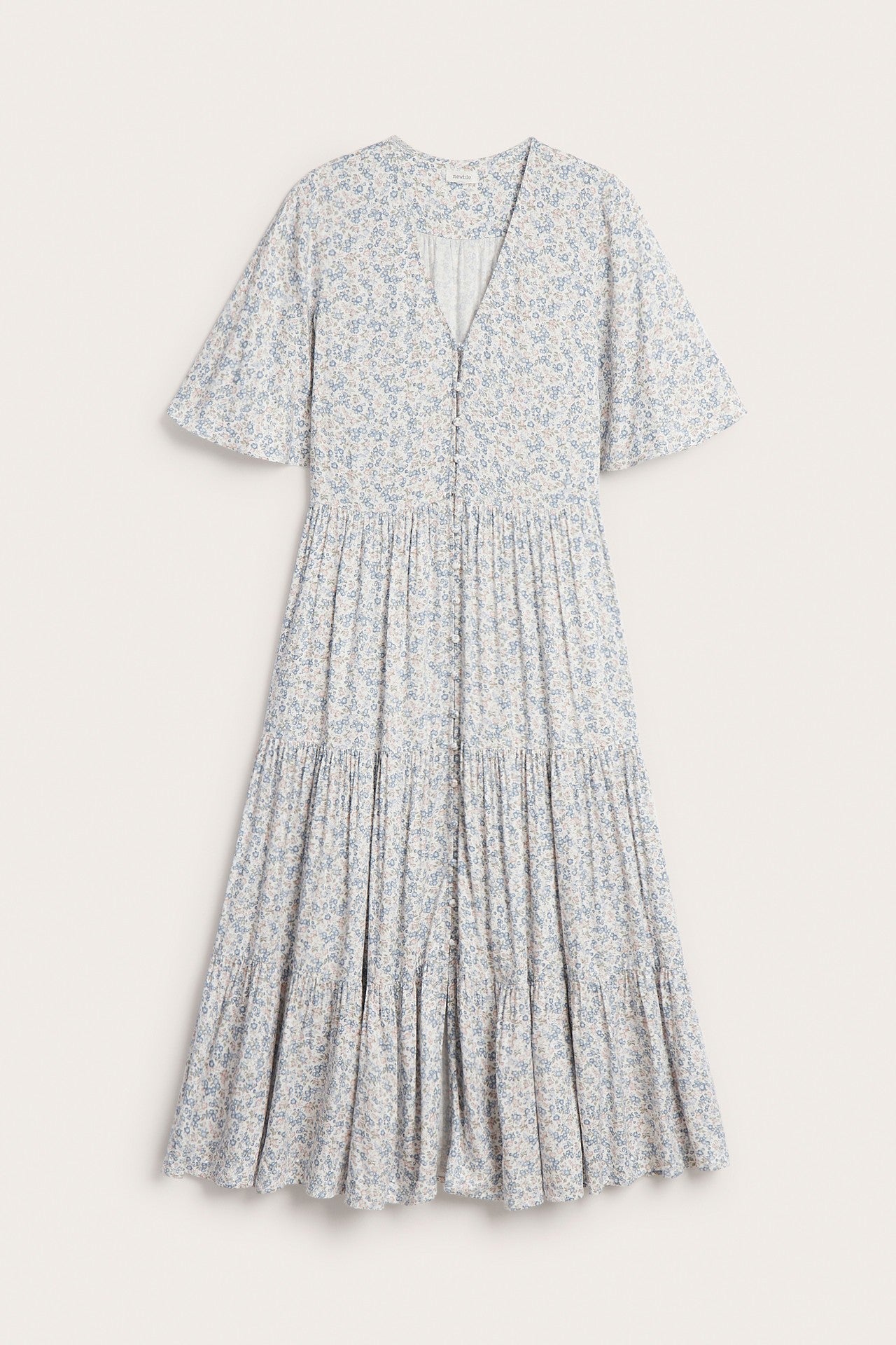 Women's white floral dress