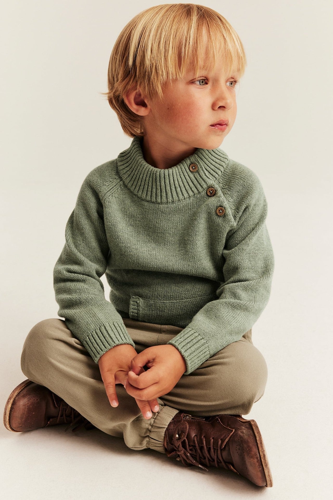 Baby & Kids green knitted jumper