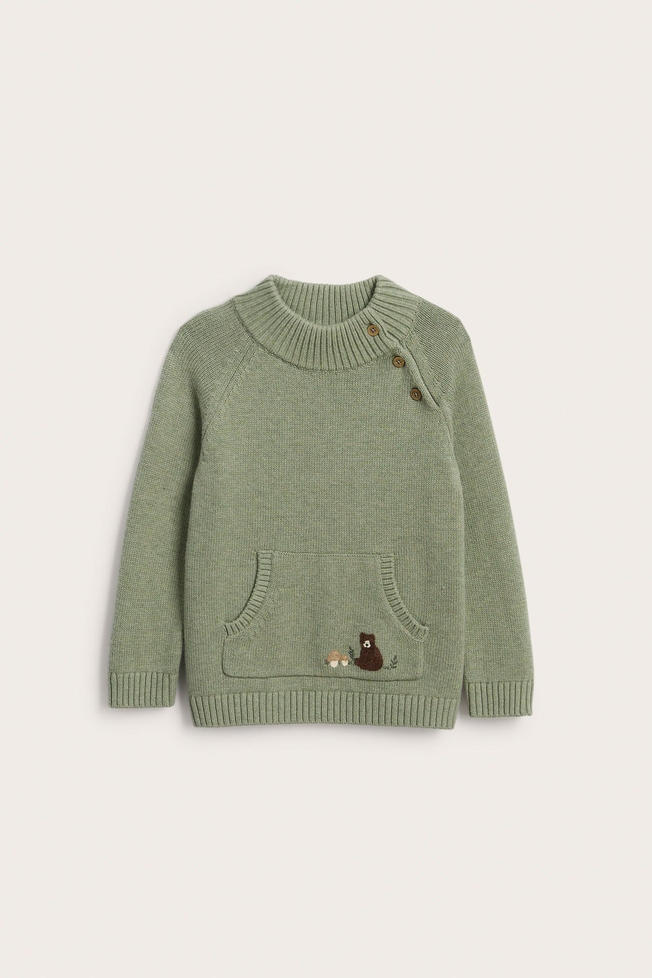 Baby & Kids green knitted jumper