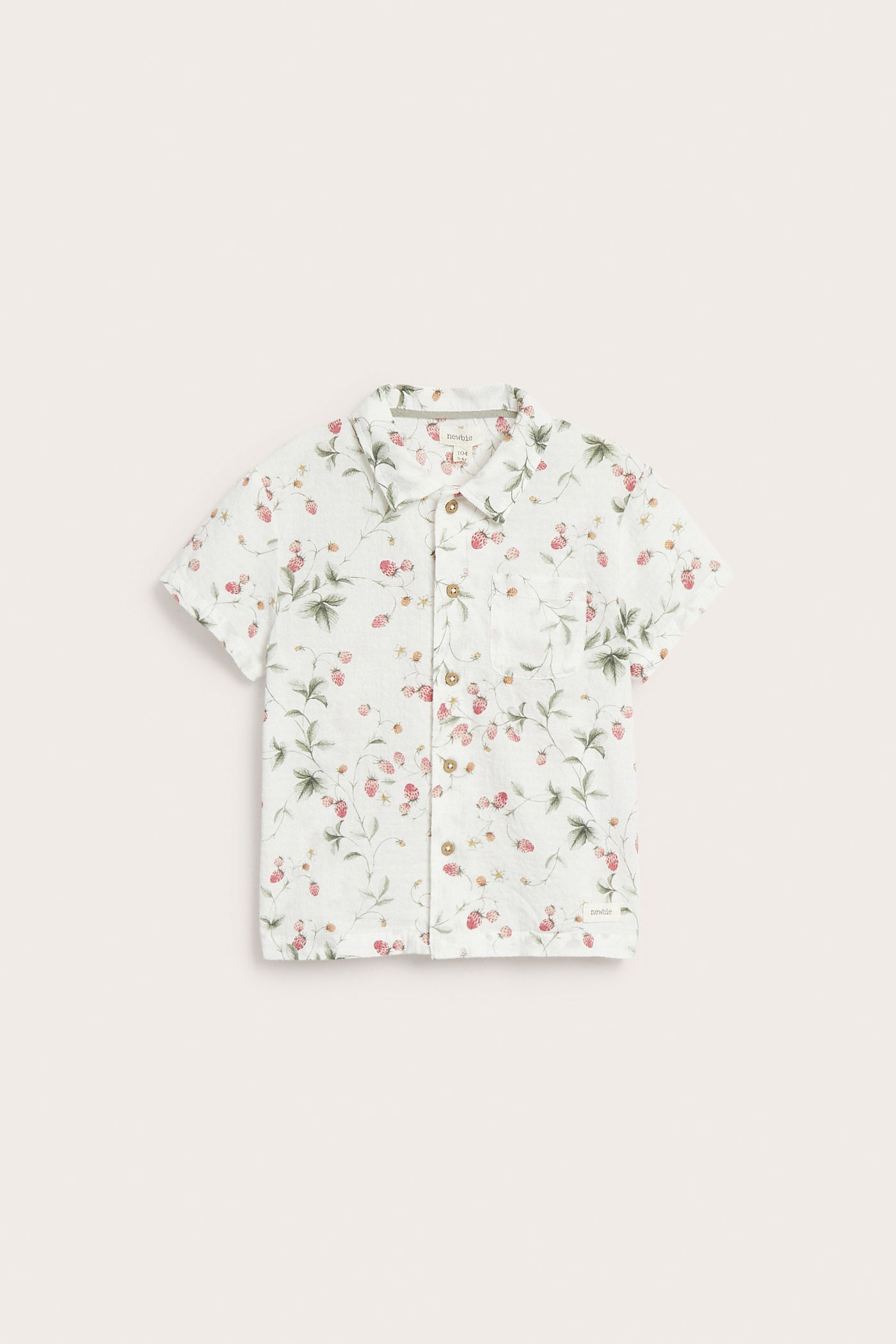 Kids wild strawberry print shirt