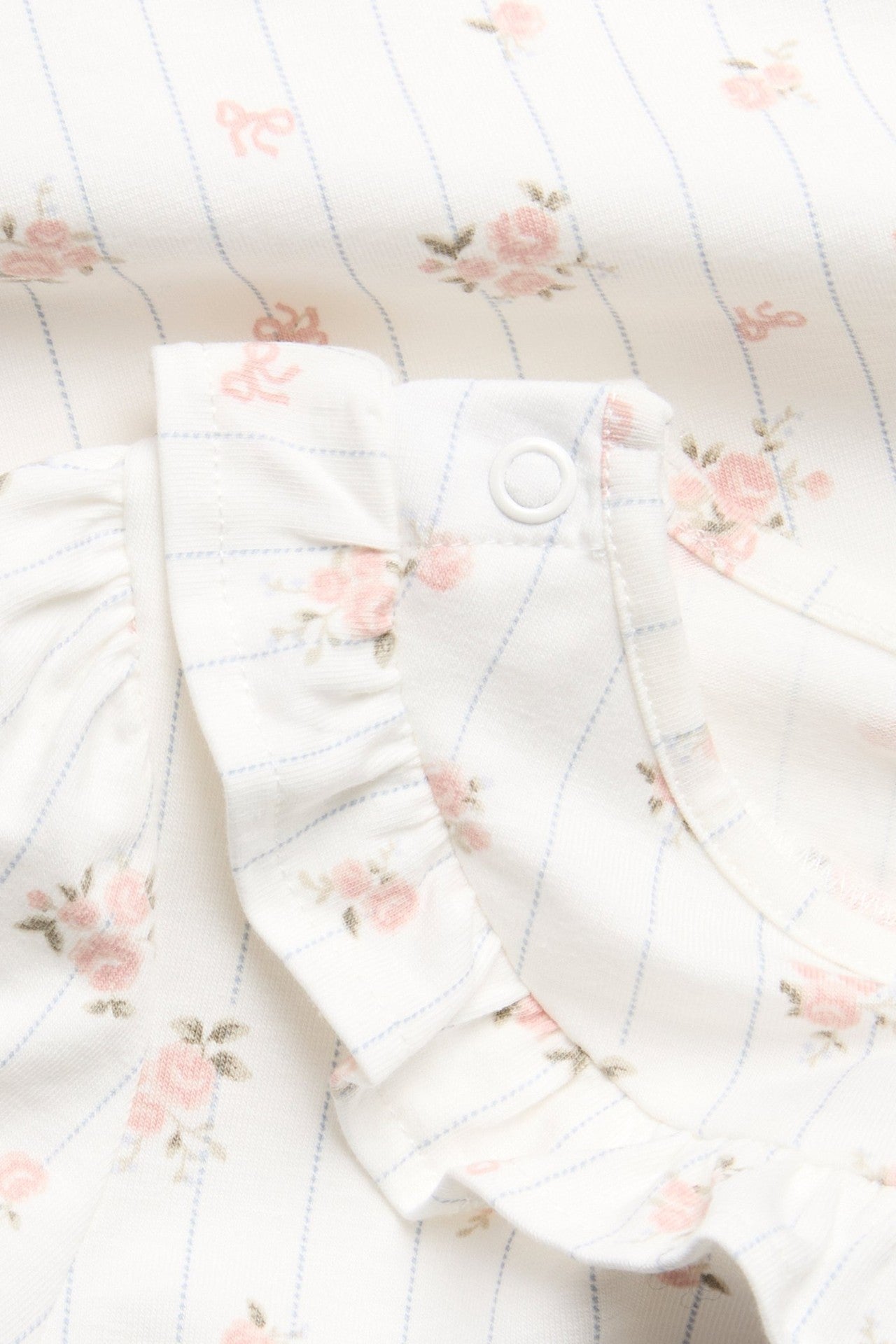 Baby floral pyjamas with frills