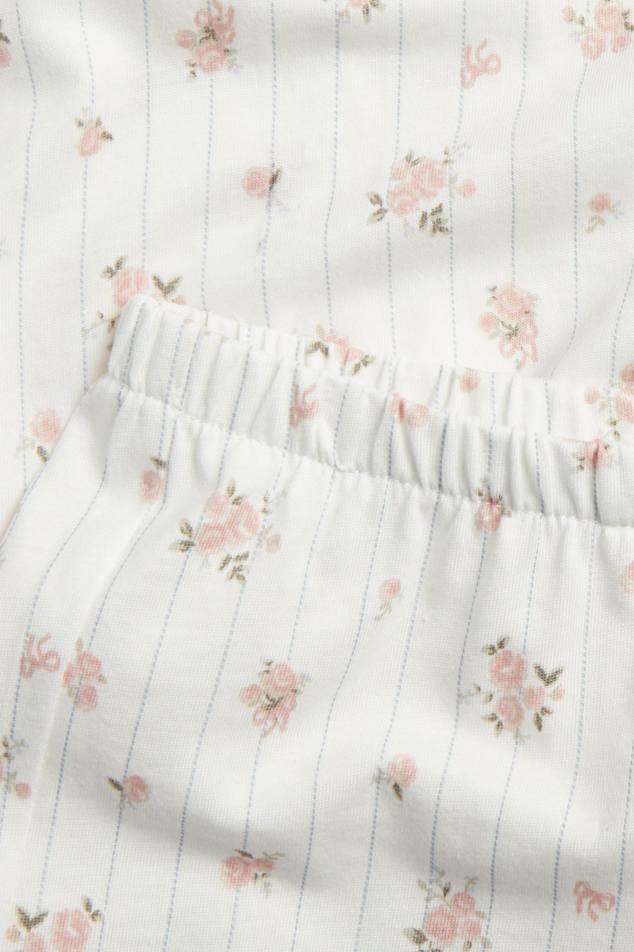 Kids floral pajama set with frill