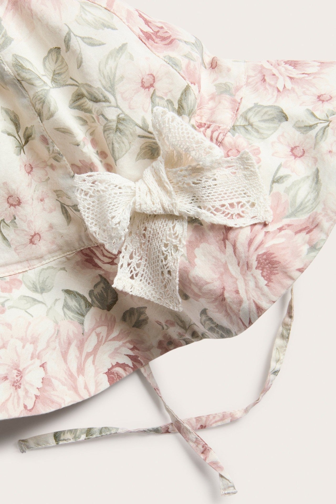Baby & Kids white floral sun hat with bow