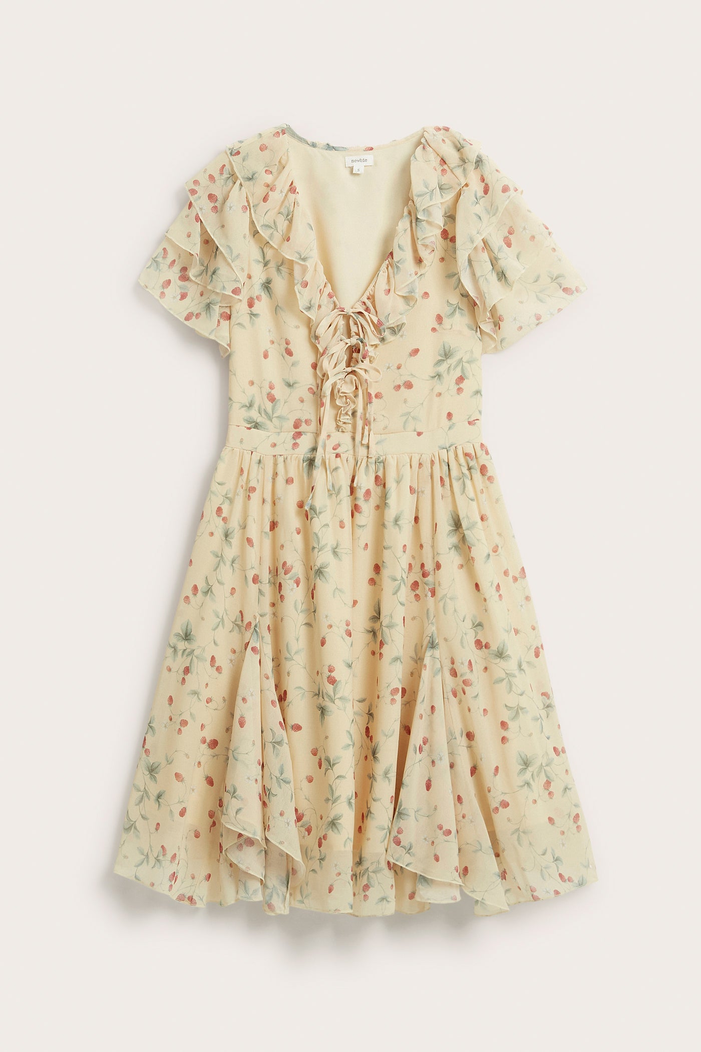 Women’s yellow wild strawberry dress