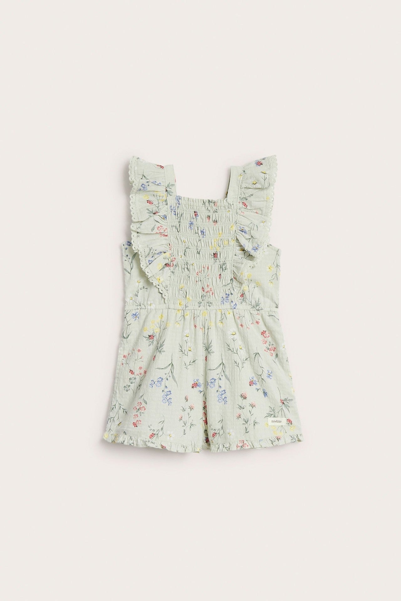 Kids floral woven jumpsuit