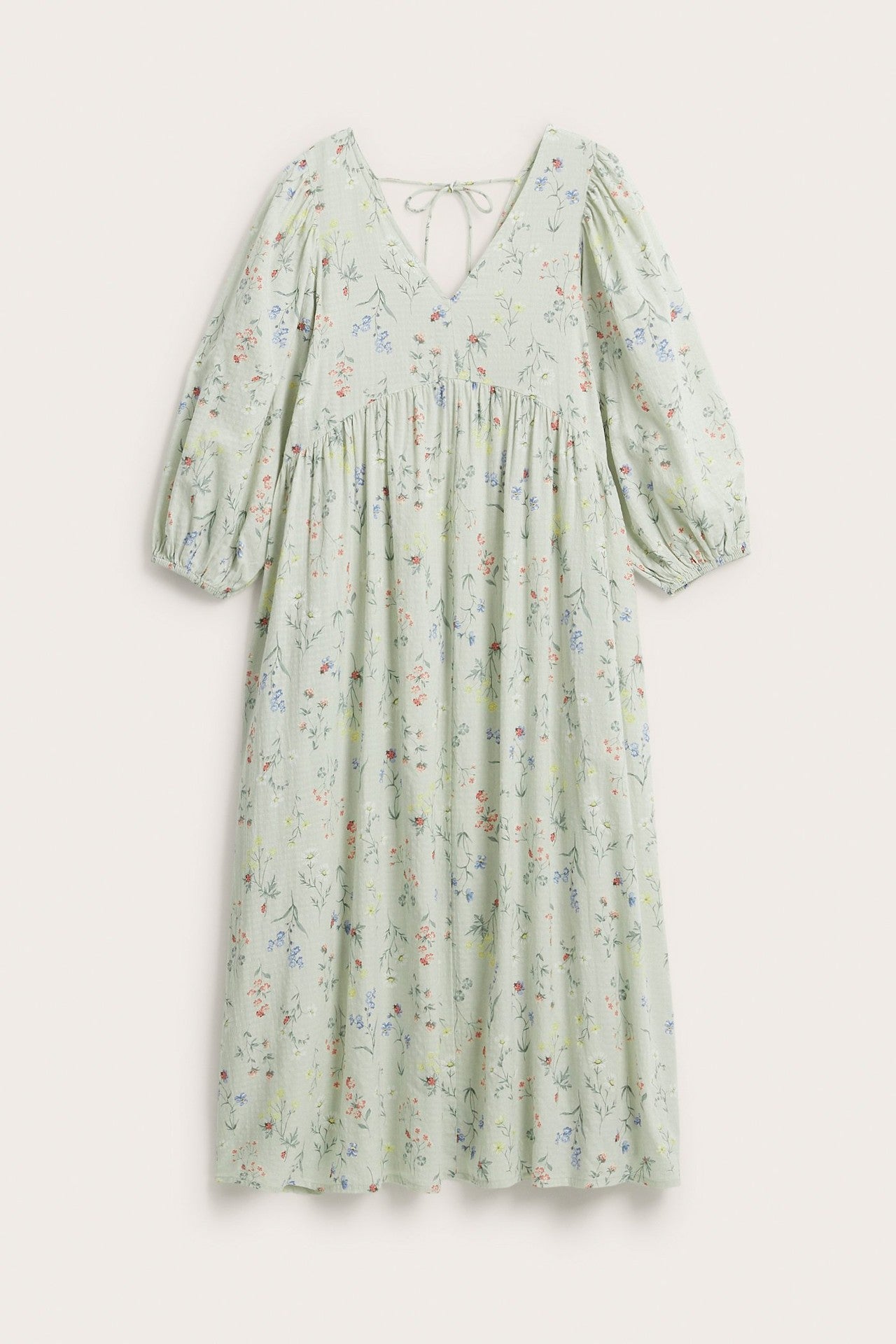 Women’s green floral cotton dress